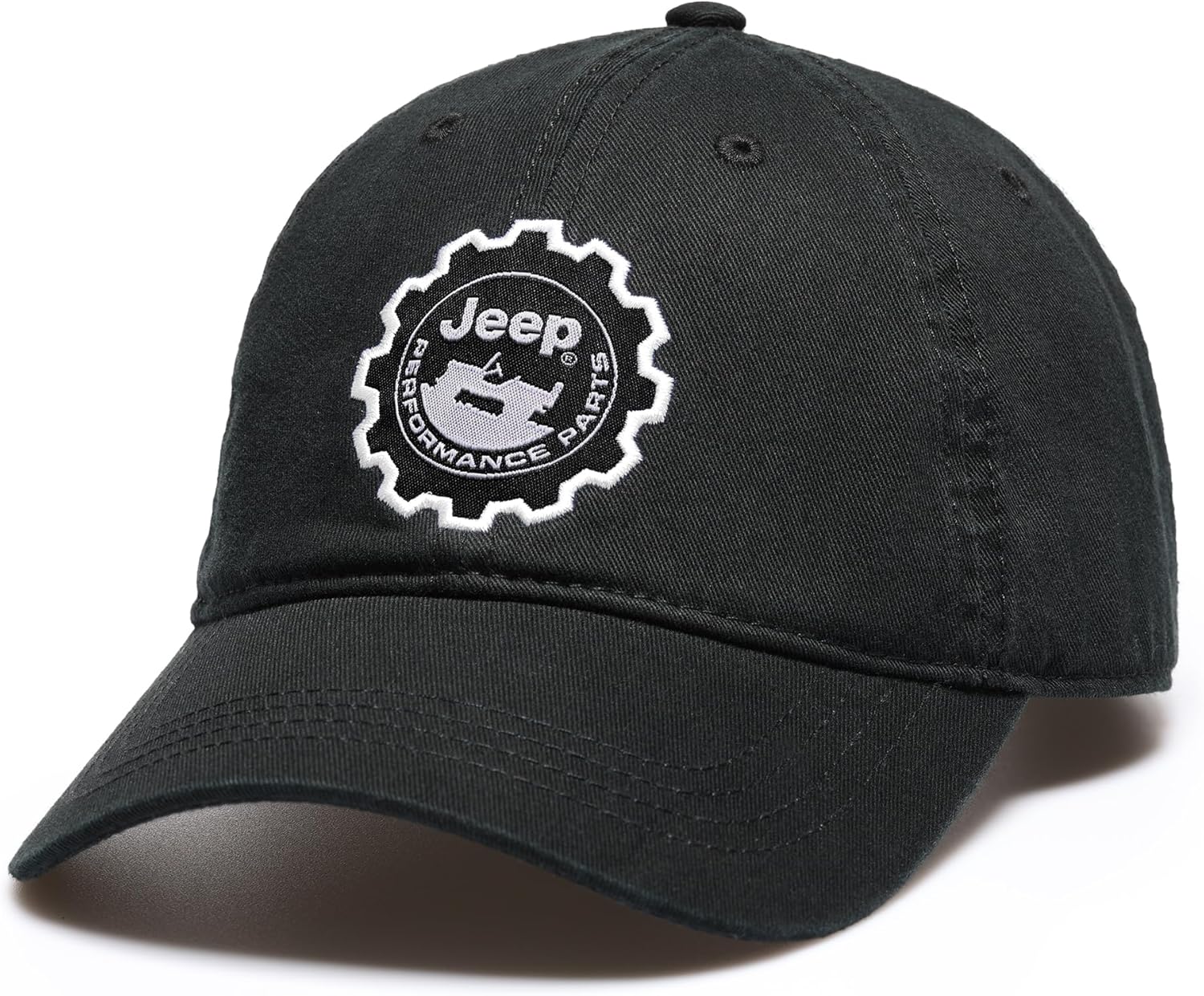 Jeep Hat Performance Parts Gear Logo Heavy Twill Baseball Cap