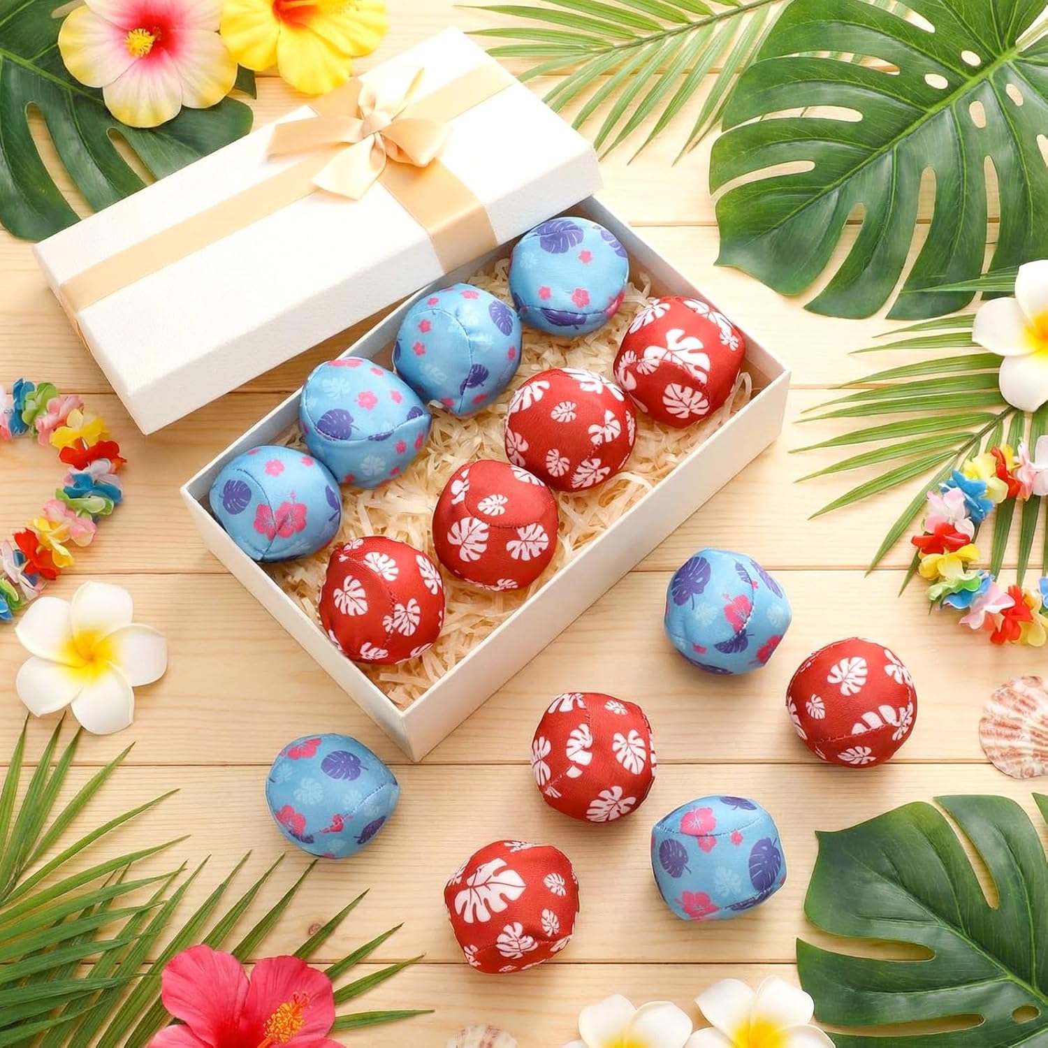 24 Pcs Hawaiian Water Balls, 2 Inch Pool Toys for Kids Party image 3
