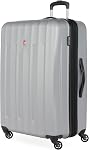 SWISSGEAR Chrome Hardside Expandable Spinner Luggage, Durable Lightweight Suitcase with 360 Spinner Wheels