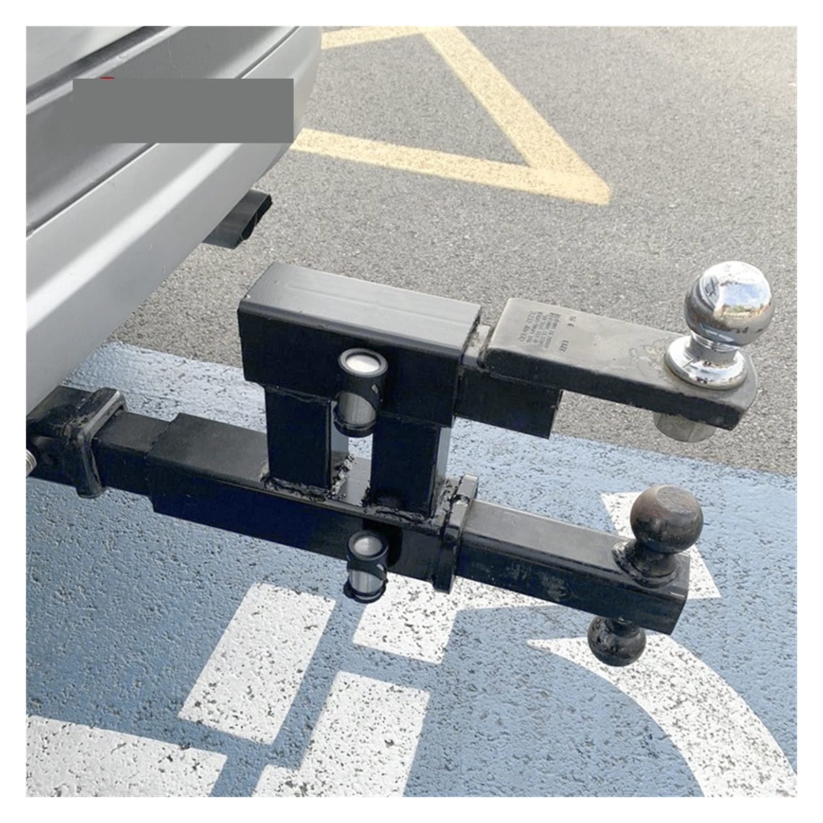 2 Pollici Dual Truck Trailer Hitch Receiver Rise Drop Adapter Extender Doppia Estensione RV Parts Van Camper Accessori Caravan per Camper