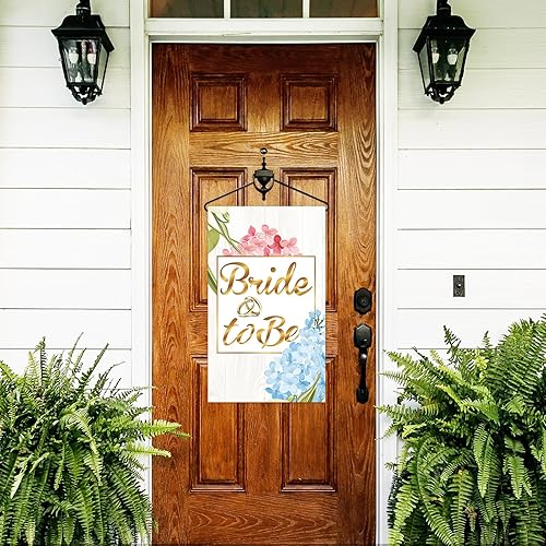 Miniatura 7 de Mokonate Bandera de jardín con texto en inglés "Happily Ever After", decoración de 12 x 20 pulgadas, doble cara para exteriores, novia, novio, boda,