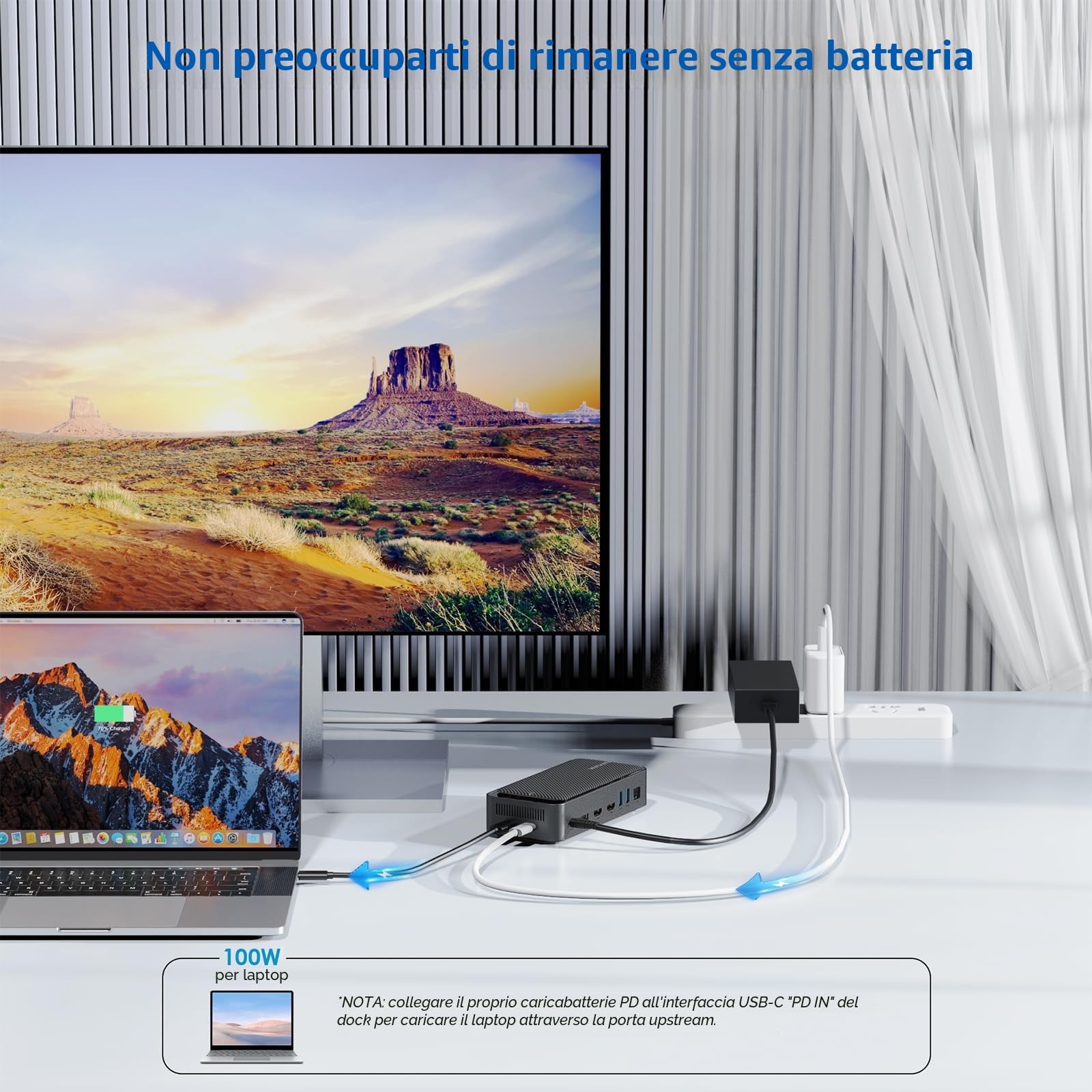 WAVLINK Triple Display Dock, Hub 13-In-1 di tipo C 10Gbps con alloggiamento SSD M.2 PCIe/SATA, supporto 100W PD, 4K@60Hz HDMI/DP, USB C/USB-A Gen 3.2/3.1, SD/TF, Gigabit RJ45 per Windows, Mac OS