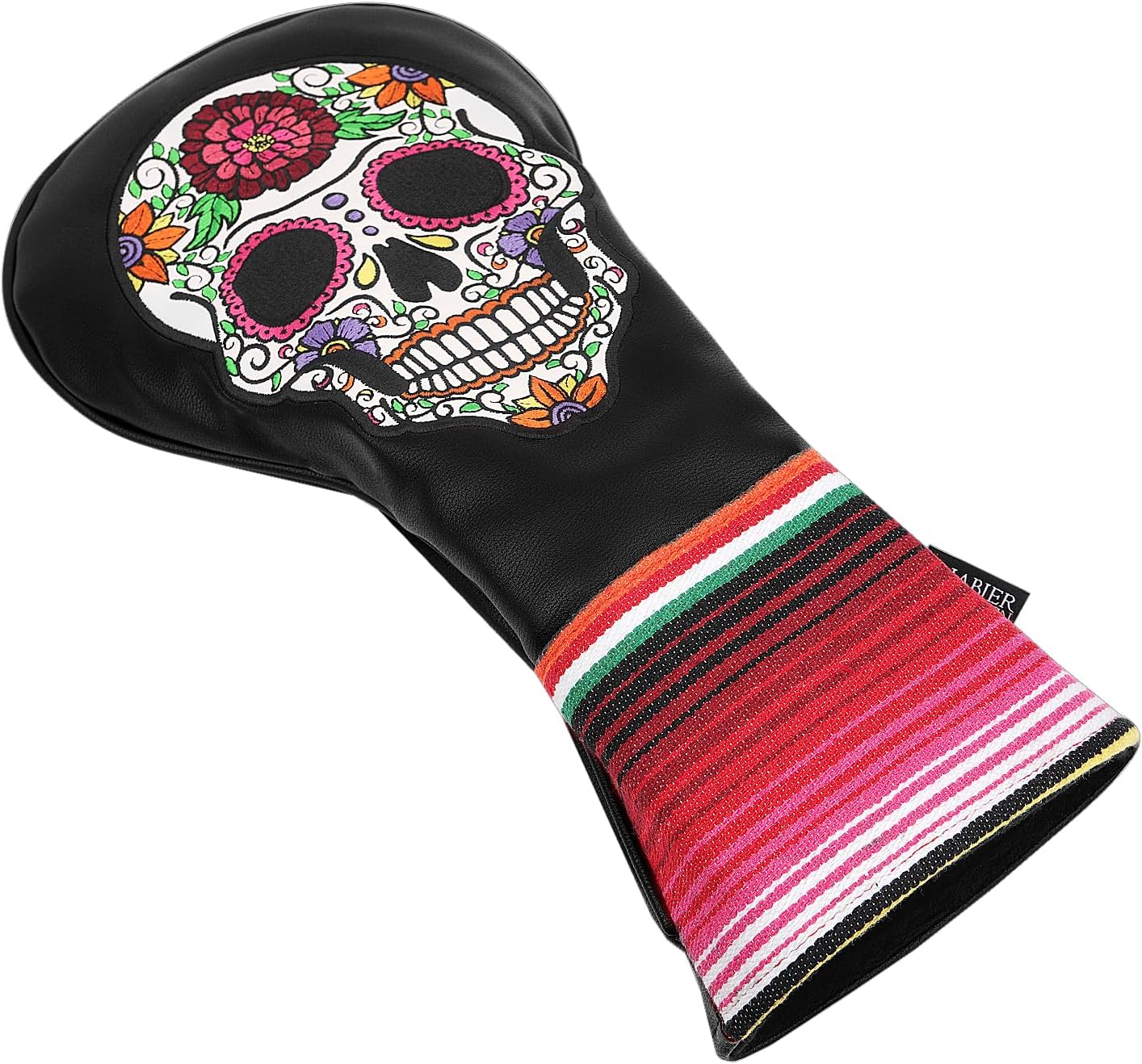 SHABIER Rose Embroidery Design Golf Headcover Sugar with Skull Design for Golf Club