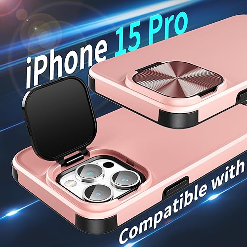 Miniatura 2 de LUTTY MagSafe - Funda diseñada para iPhone 15 Pro con funda para cámara, compatible con MagSafe, con soporte invisible para cámara integrado, funda