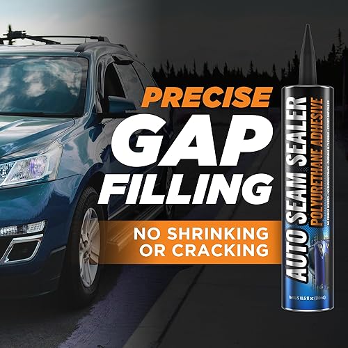 Miniatura 4 de Paquete de 2 Sellador de costuras profesional para automóviles, sellador de costuras de poliuretano de ajuste rápido para superficies metálicas de