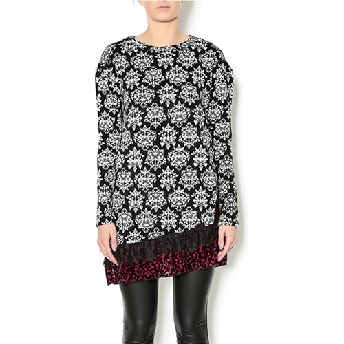 Gina Louise Holiday Fleur-de-lis European Style Tunic Sweater