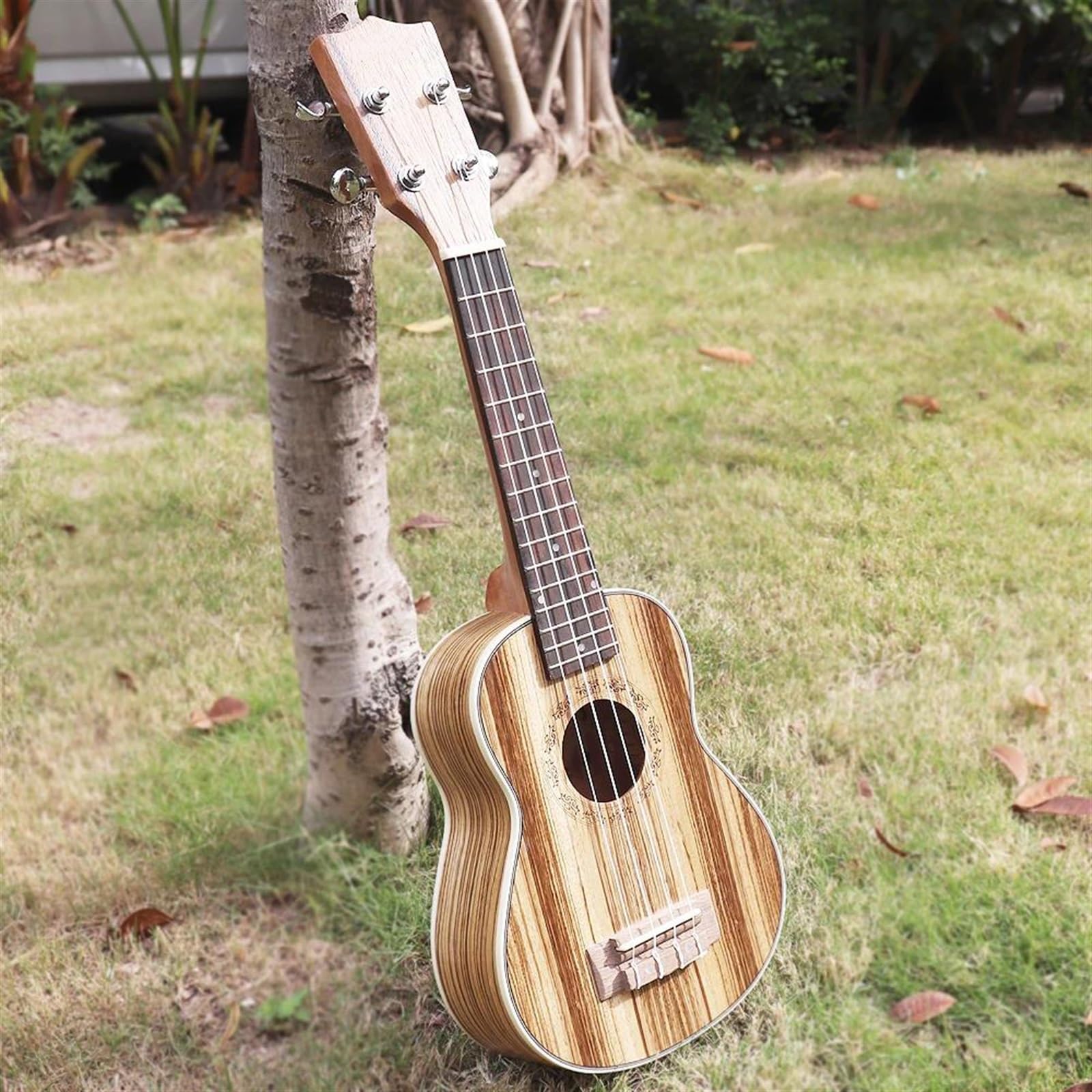 Strumento A Corda Per Ukulele Per Chitarra Hawaiana A Quattro Corde Da 21 Pollici In Zebrano Per Principianti