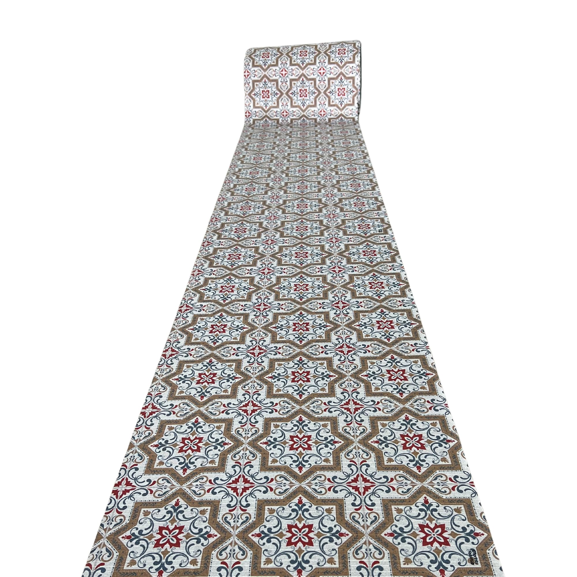 ALFOMBRAS IBERIA | Alfombra Vinílica Pasillo PARIGINA | Alfombra PVC para Pasillo, Cocina o Salón Antideslizante | Varias Medidas Disponibles (52 x 100 cm)