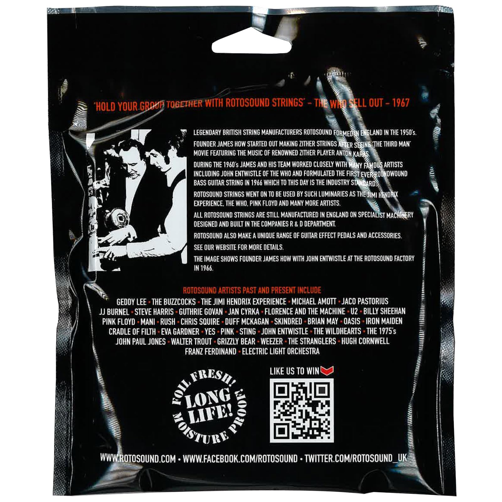 Rotosound Struna do Basu Elektrycznego JAZZ 77 MONEL FLATWOUND 4-strunowe RS77M FLATW MEDIUM SCALE Standard 40-90