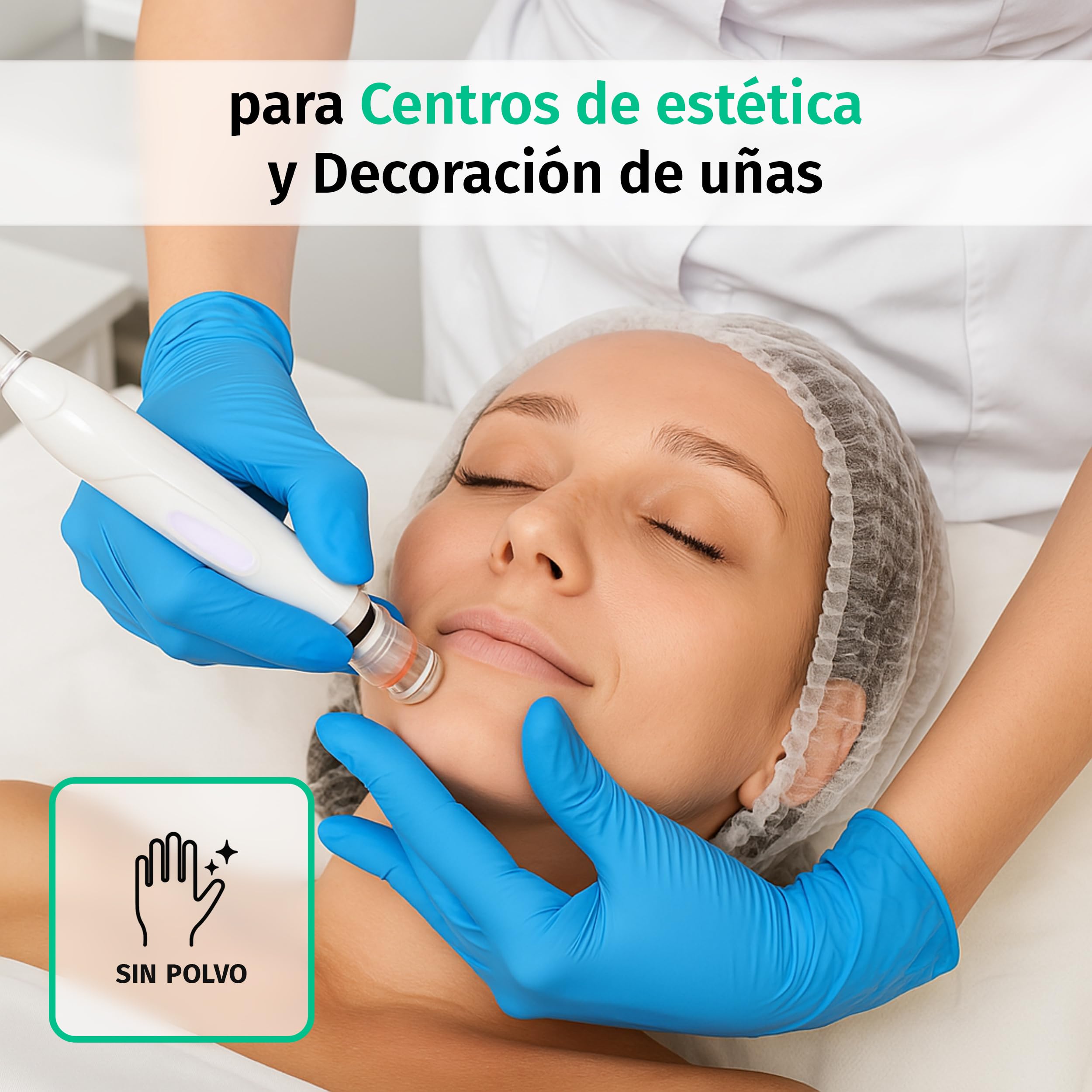 SF Guantes de nitrilo S azules – 1000 (10x100) unidades, guantes desechables sin polvo, sin látex, médicos y de examen, aptos para cocina, limpieza, cosmética y uso doméstico