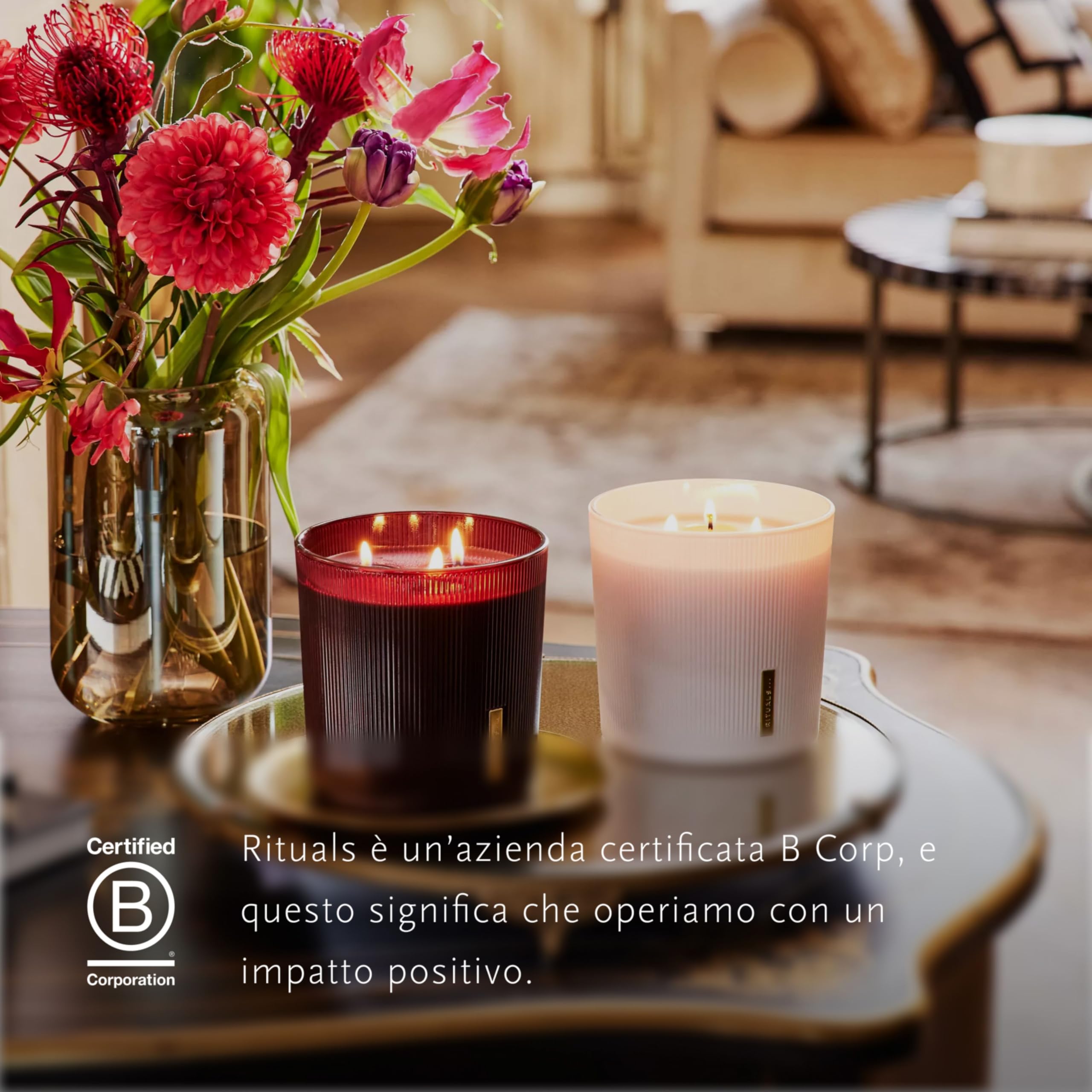 RITUALS Vela Perfumada de The Ritual of Jing – con Flor de Loto y Jujube – Fragancia Duradera – Hasta 70 horas de duración – 1 x 840g