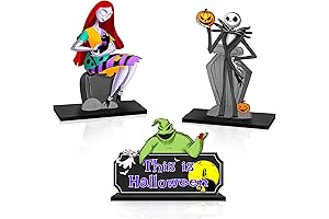 This is Halloween! Green Skull and Monster Table Sign Tabletop Ornament