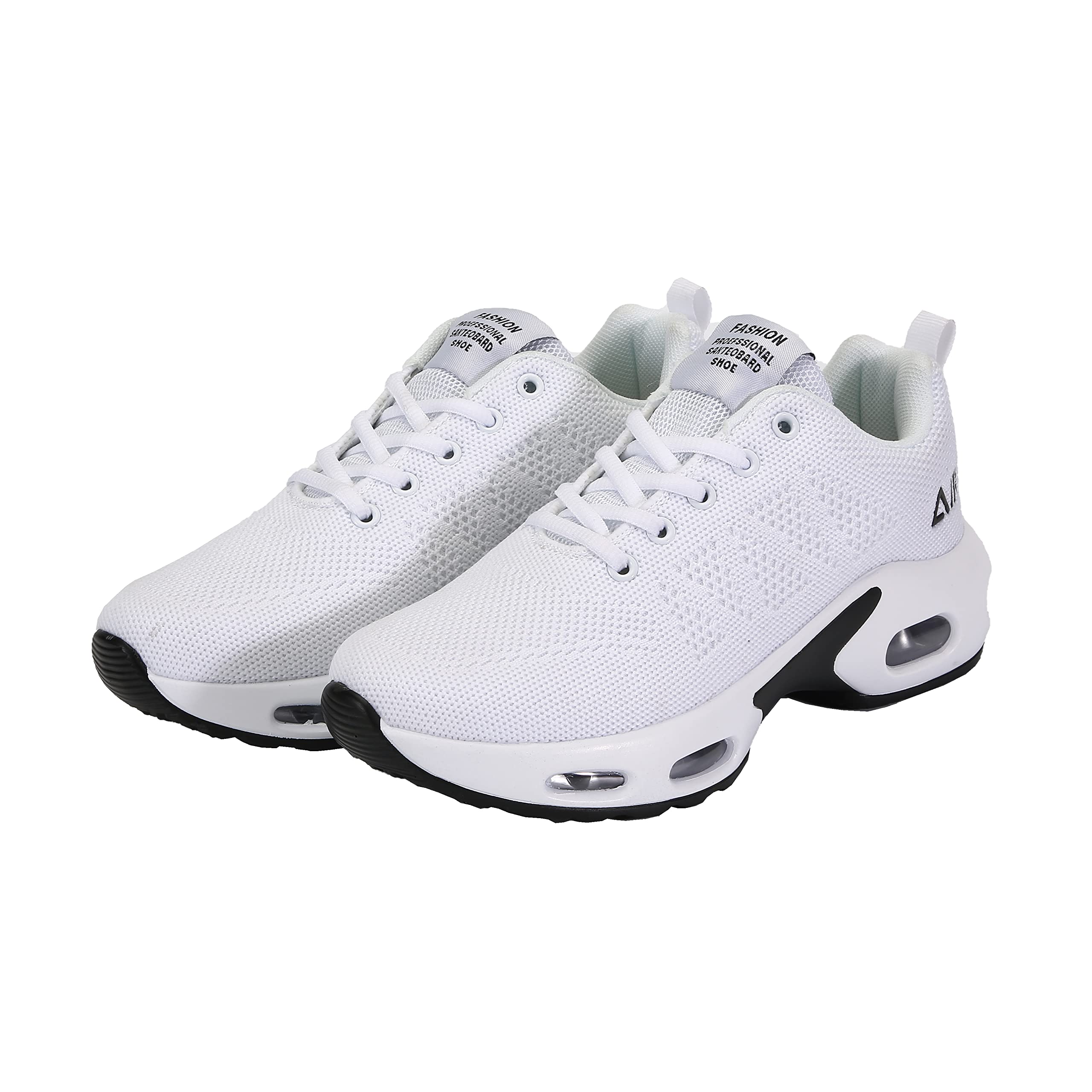 COVS Athletic Shoes with Air Cushion, Lightweight Fashion Shoes Breathable Elastic Textile Upper Non Slip Phylon Sole Snea...