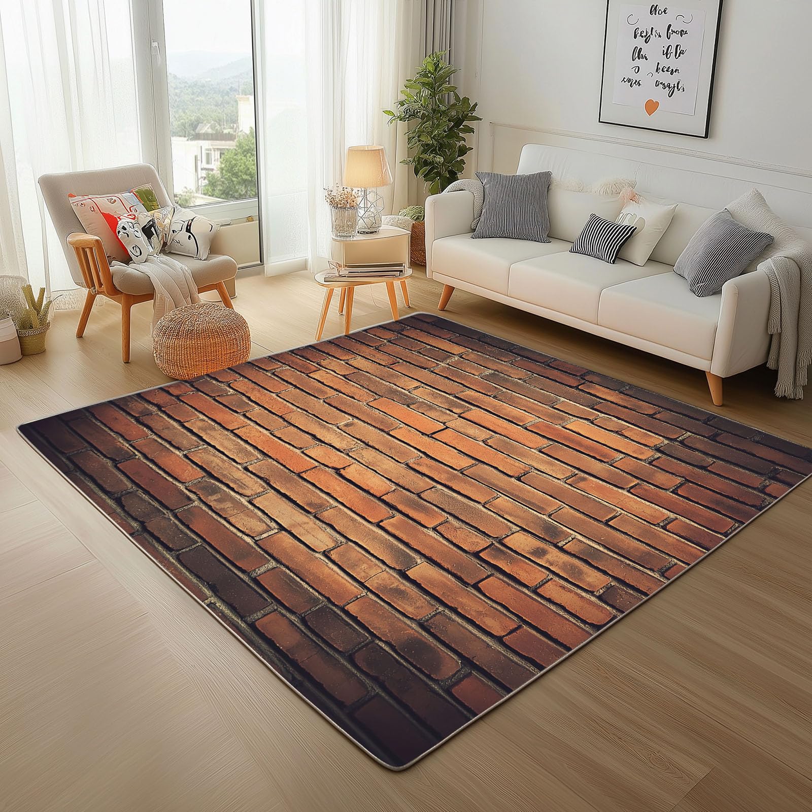 Tapis vintage rétro lavable pour une cuisine ou un couloir chaleureux et facile à entretenir
