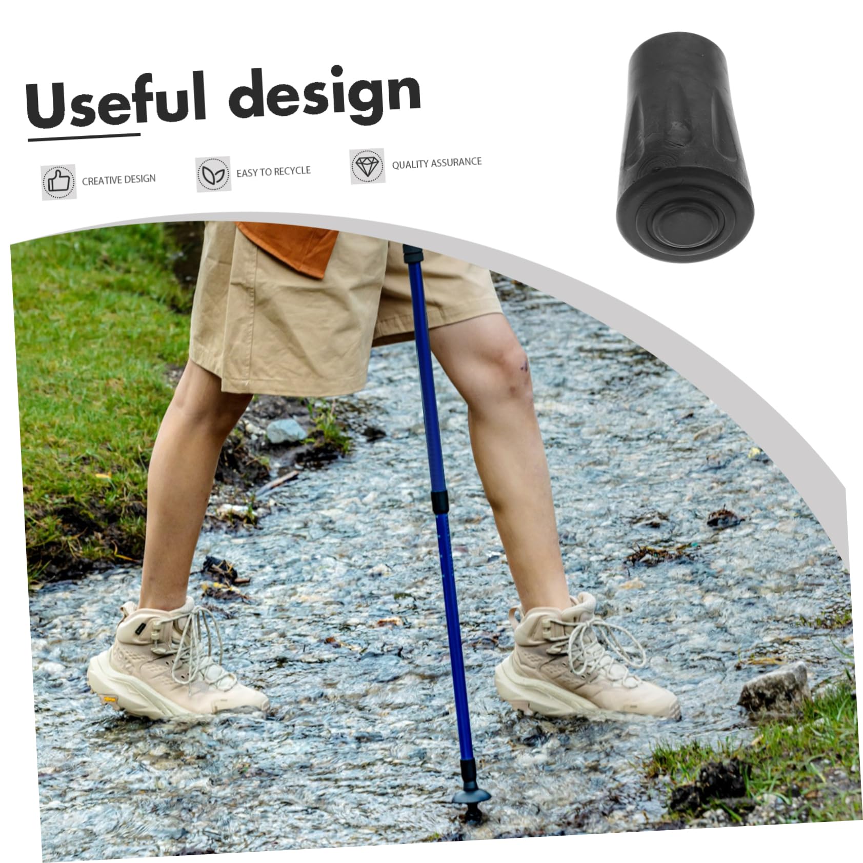 50pezzi Per Bastoni Trekking Tappi Ricambio Per Bastoni Hiking Coperture Antiscivolo Per Trekking e Accessori Multifunzionali