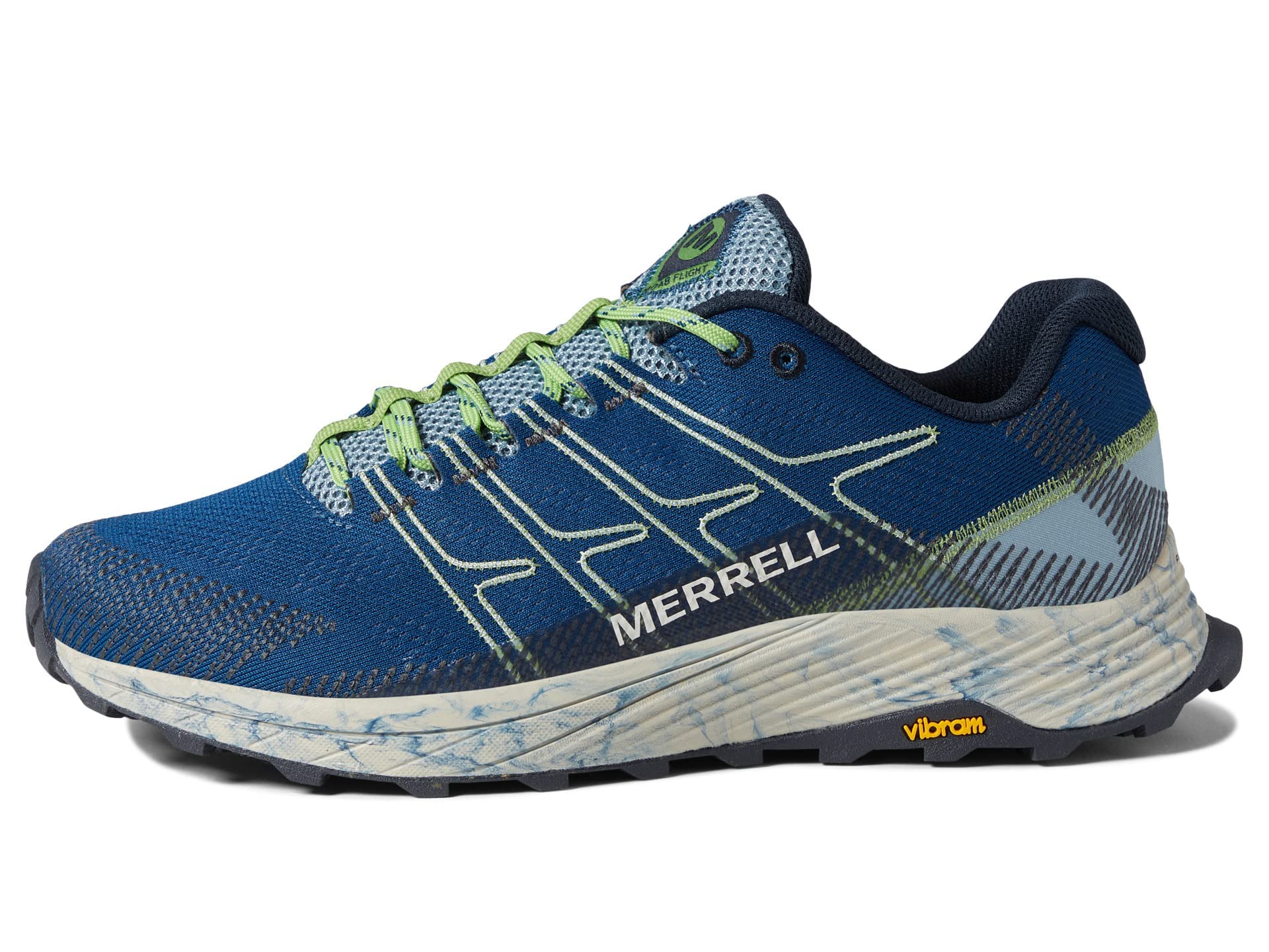 Merrell Mens Moab Flight Performance Trainers Blue
