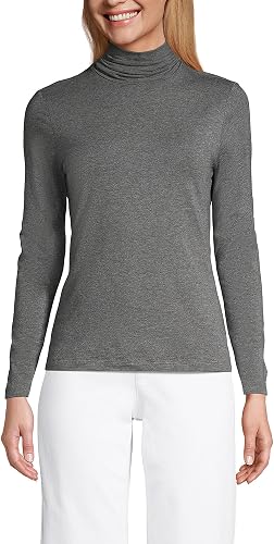 Lands' End Women's Jersey Knit Turtleneck