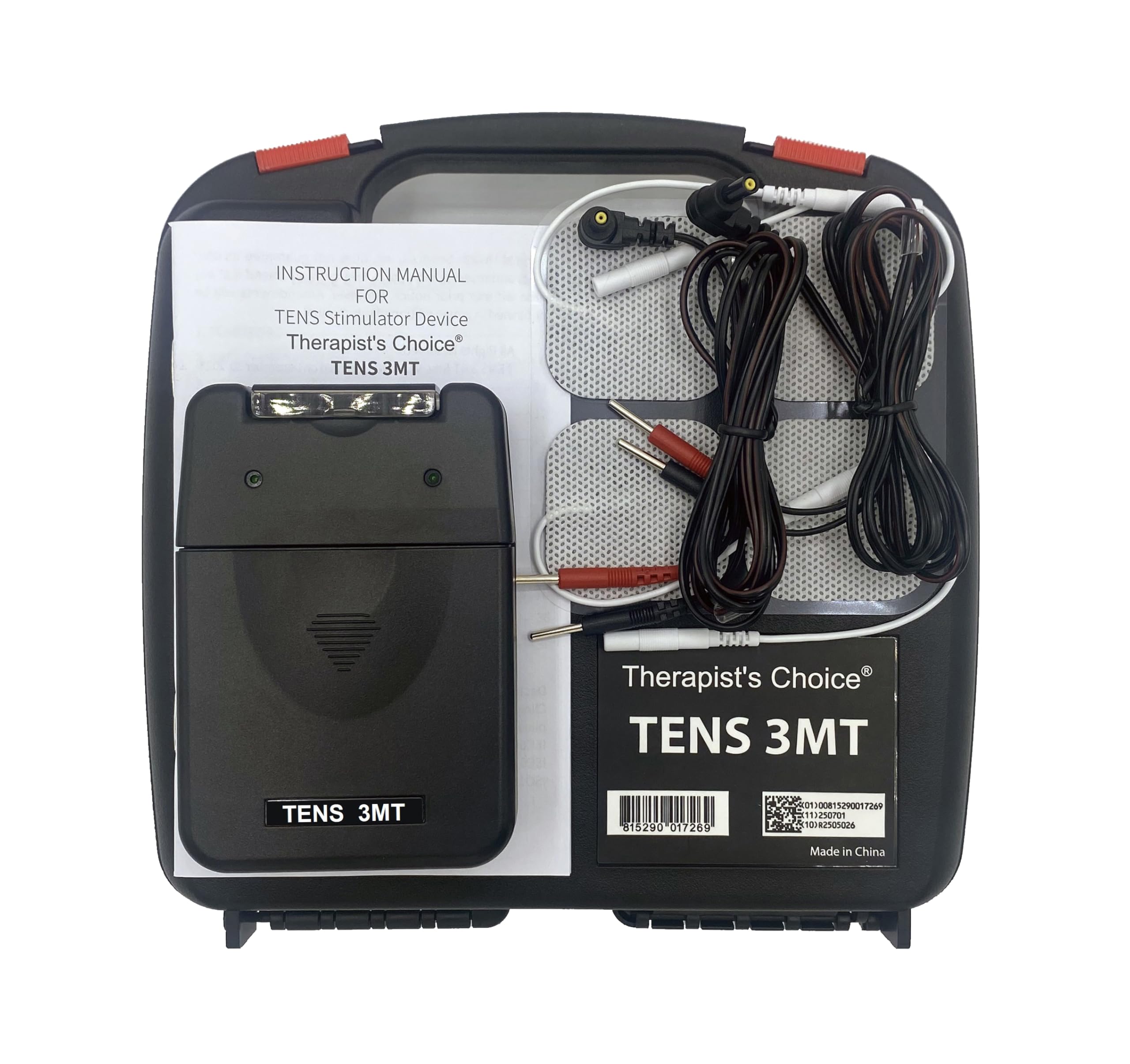 Therapist’s Choice® TENS Unit Muscle Stimulator with Accessories – TENS Unit Muscle Stimulator for Back Pain Relief, TENS Machine, Neck Pain, Sciatica Pain Relief, Nerve Pain Relief