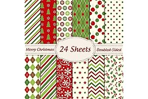 Whaline Christmas Scrapbook Paper 12x12