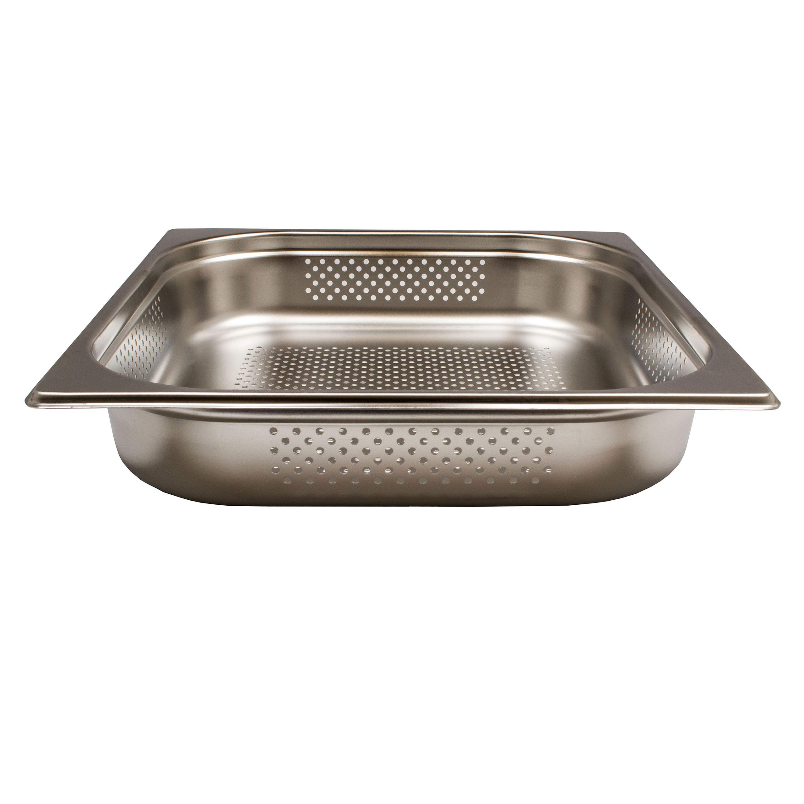 6 piezas Contenedores gastronorm GN 2/3 Contenedores GN acero inoxidable 4 litros profundidad 65mm perforados