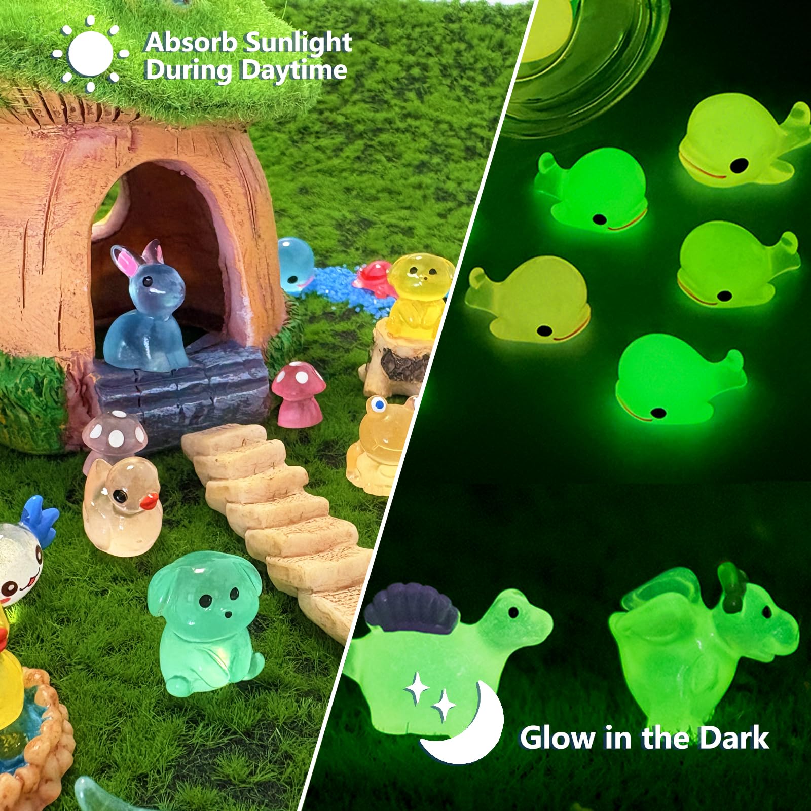 Yeefunjoy 20 Piezas Mini Animales de Resina Luminosa, Mini Marinos Animales Figuras en Miniatura, Figuras de Océano para Micro Paisaje Jardín Casa de Muñecas Decoración para Acuario Manualidades Yeefunjoy 20 Piezas Mini Animales de Resina Luminosa, Mini Marinos Animales Figuras en Miniatura, Figuras de Océano para Micro Paisaje Jardín Casa de Muñecas Decoración para Acuario Manualidades