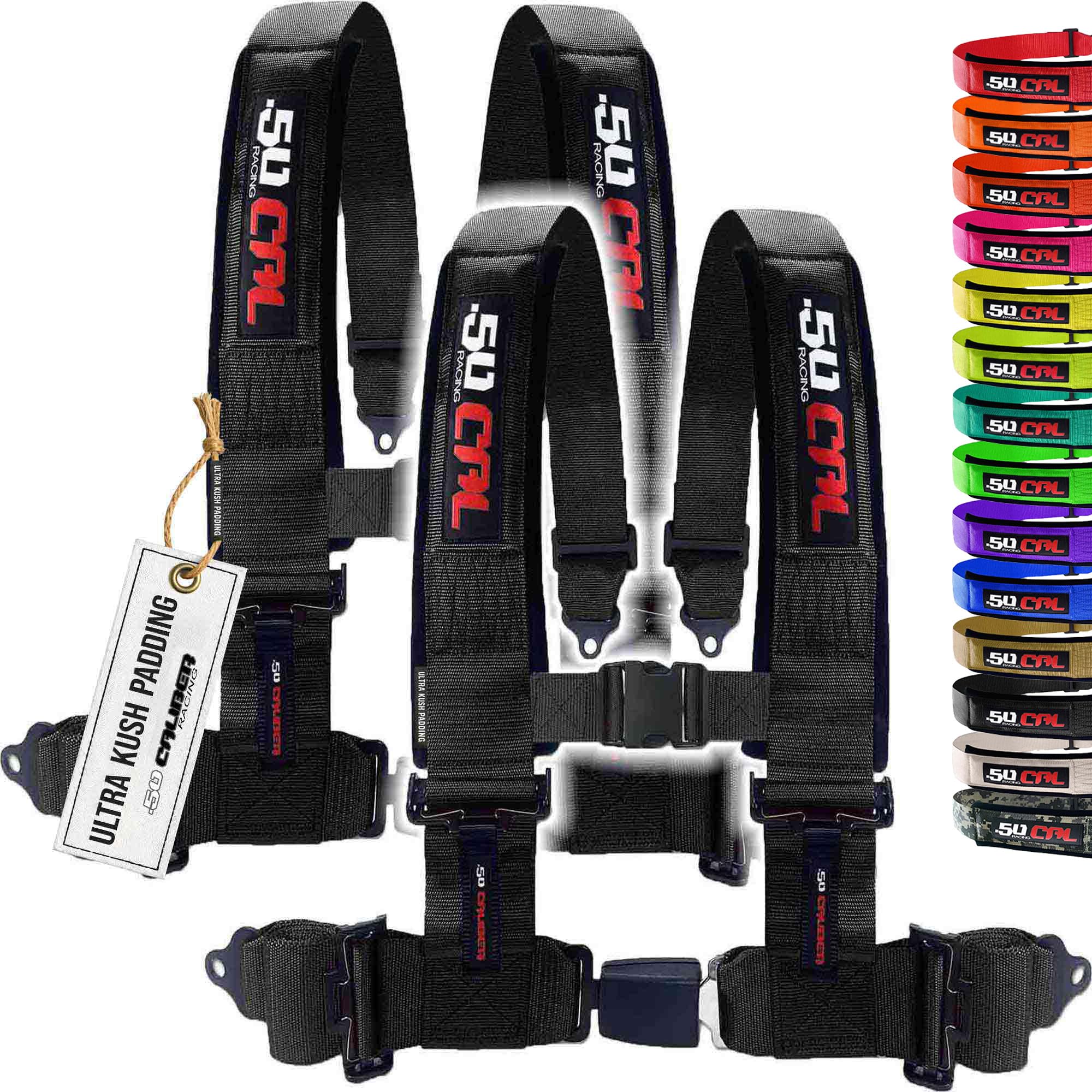 50 Caliber Racing 4-Point Harness Ultra Kush Pair