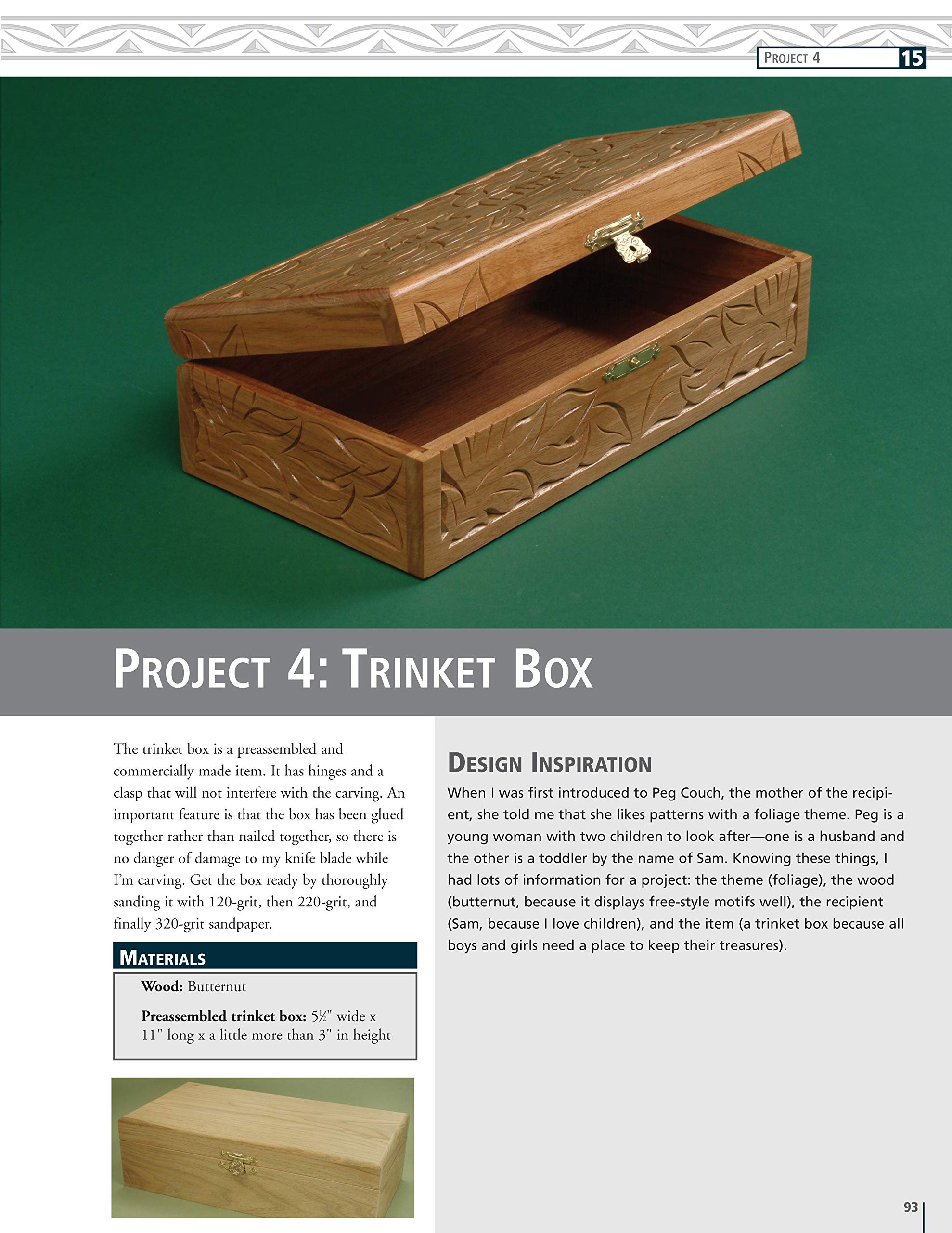 Chip Carver's Workbook: Teach Yourself with 7 Easy & Decorative Projects (Fox Chapel Publishing) Learn Step-by-Step: Tools, Techniques, Lettering, & Finishing for Beginners, with How-To Photos - Image 6