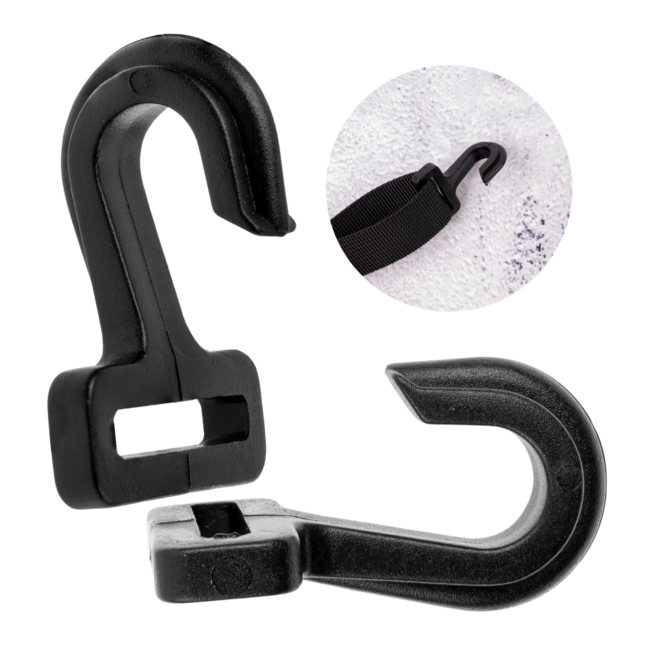 10 ganci interni per tenda da 20 - 25 mm con fessura, ganci per tenda