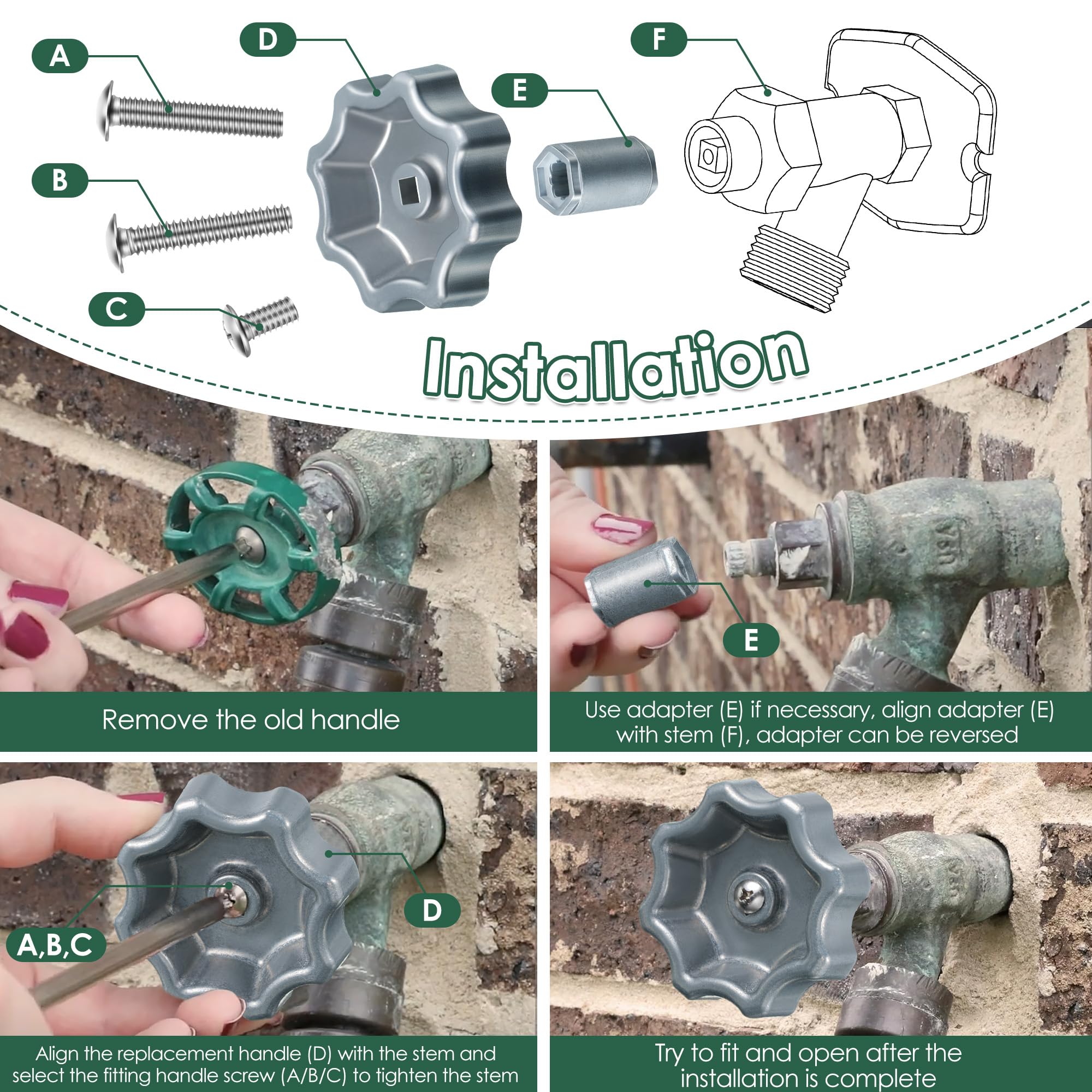 How To Replace Outdoor Faucet Handle