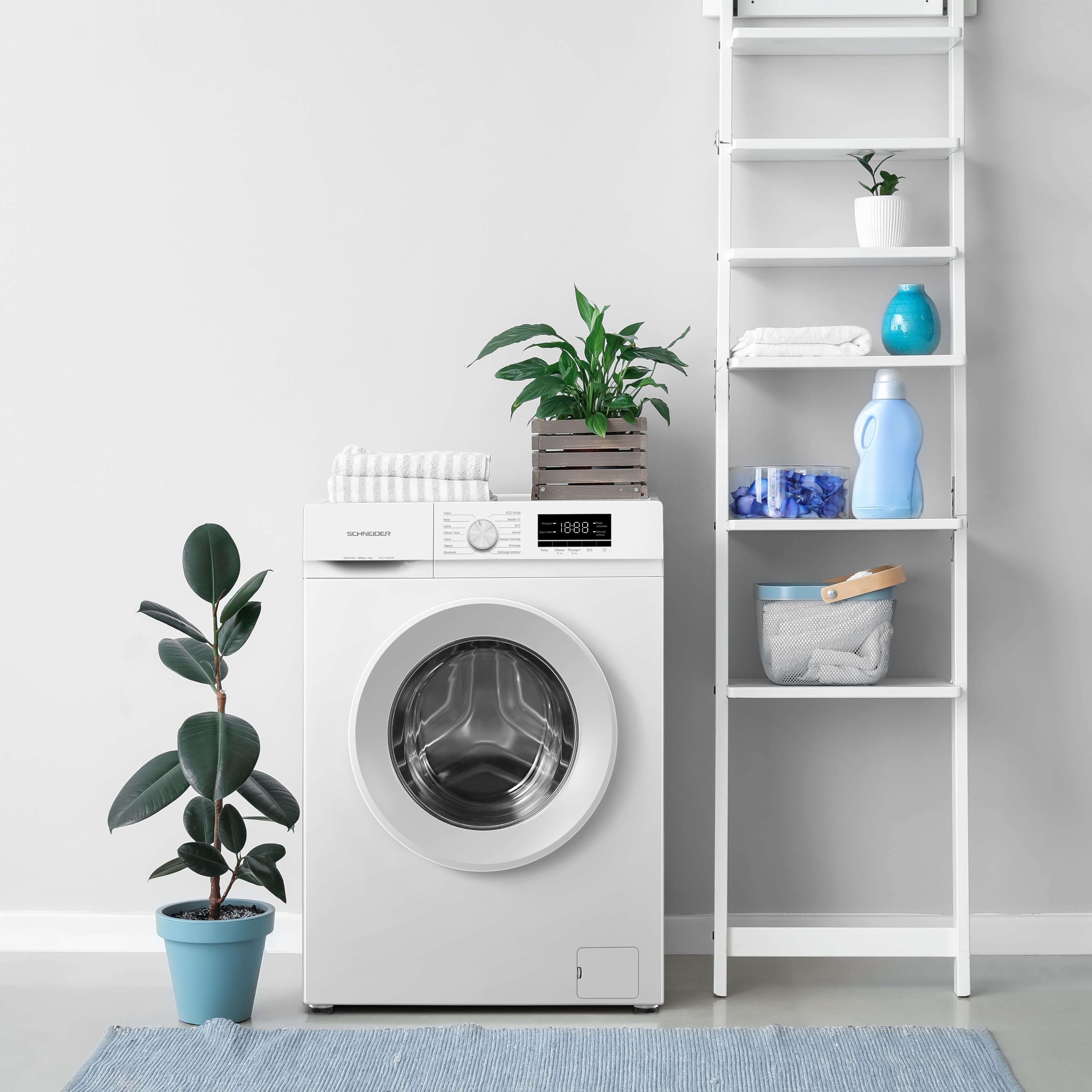 Schneider SCLLF106-WA - Lave linge frontal 6kg Blanc