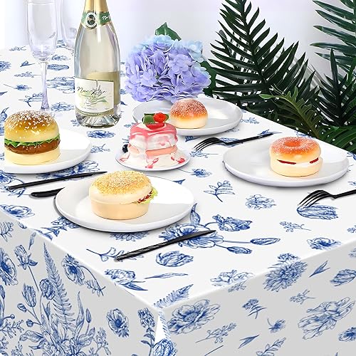 Miniatura 241 de CC HOME 1 pieza de mantel de plástico para fiesta de los 90 de 54 x 87 pulgadas de largo, mantel vintage retro de los 90 de hip hop, tema de 1990