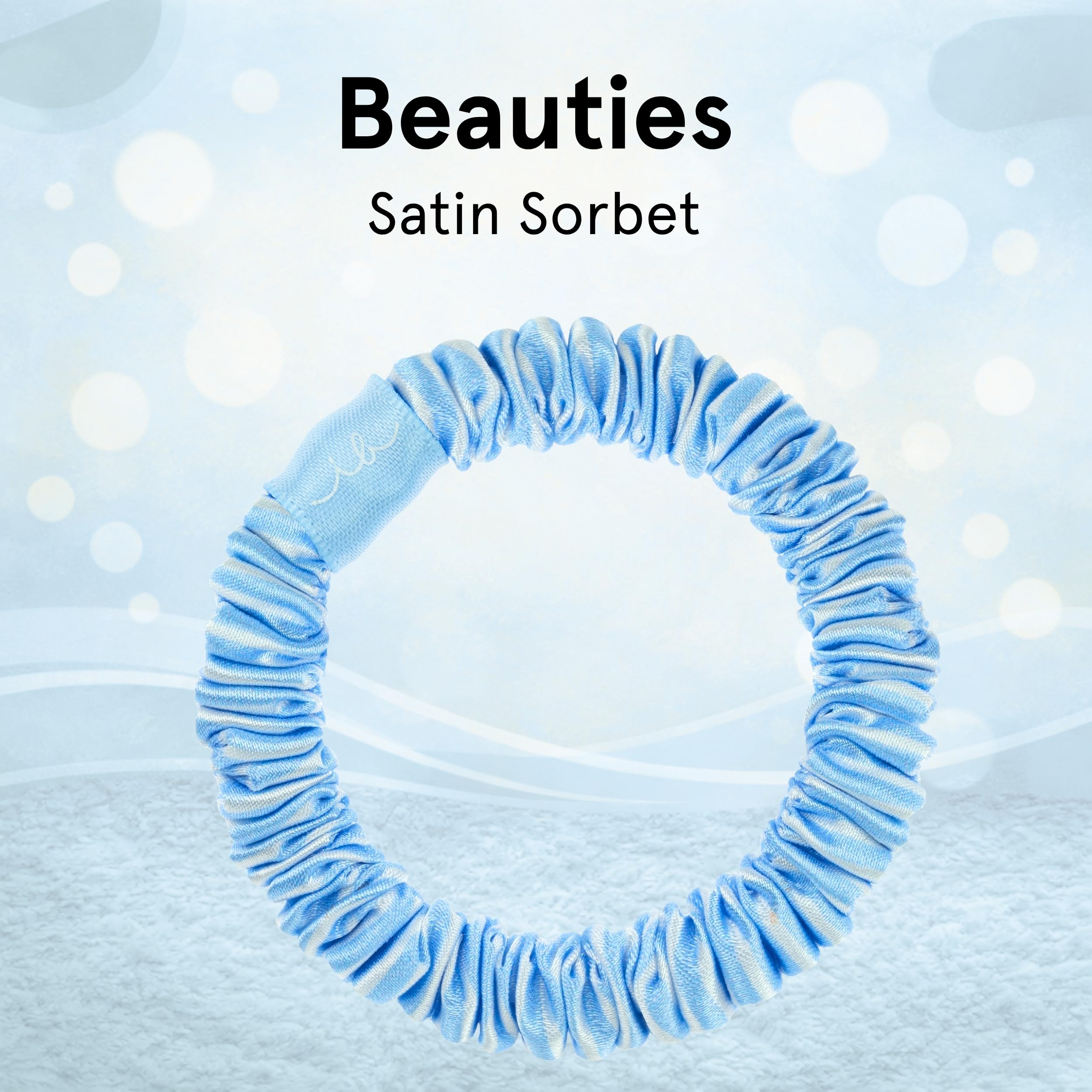invisibobble Gumka do włosów Beauties Satin Sorbet (4 sztuki) – satynowe gumki do włosów dla kobiet – delikatne gumki z jedwabną powierzchnią – do warkocza, kokad i eleganckich fryzur