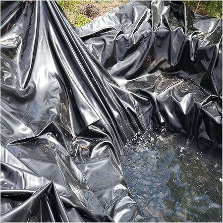 Image Pond Liner HDPE Rubber Liner Large Fish Pond Liner 0.2mm Gardens Pools Membrane Landscaping Impermeable Film for Water Garden Koi Ponds Streams Fountains (Color : Black, Size : 9x9m) Image Pond Liner HDPE Rubber Liner Large Fish Pond Liner 0.2mm Gardens Pools Membrane Landscaping Impermeable Film for Water Garden Koi Ponds Streams Fountains (Color : Black, Size : 9x9m)