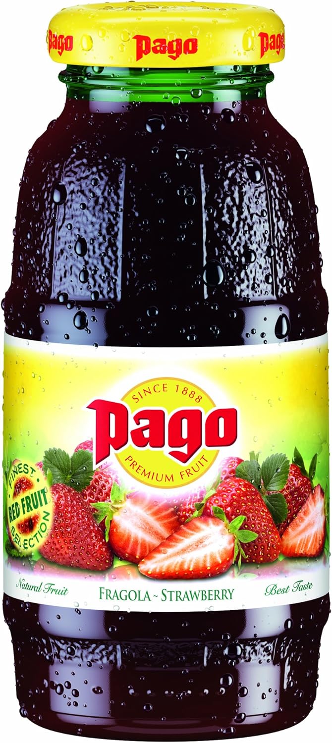 Pago Premium Strawberry Fruit Juice 200 ml (Pack of 24) Amazon.co.uk
