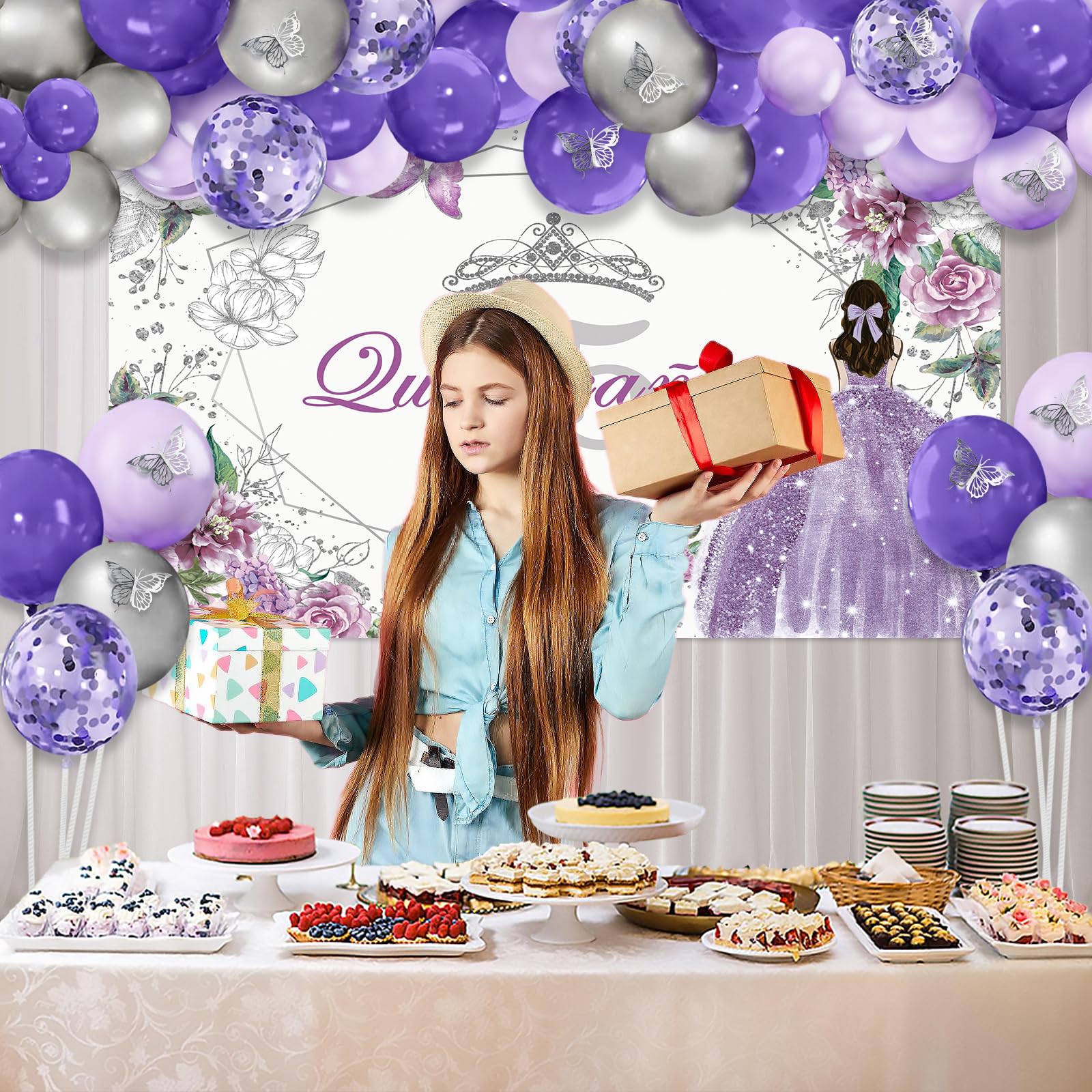 Balloon Kit For Quinceañeras Balloon Package For Birthdays Mis 15 Años | SHEIN A