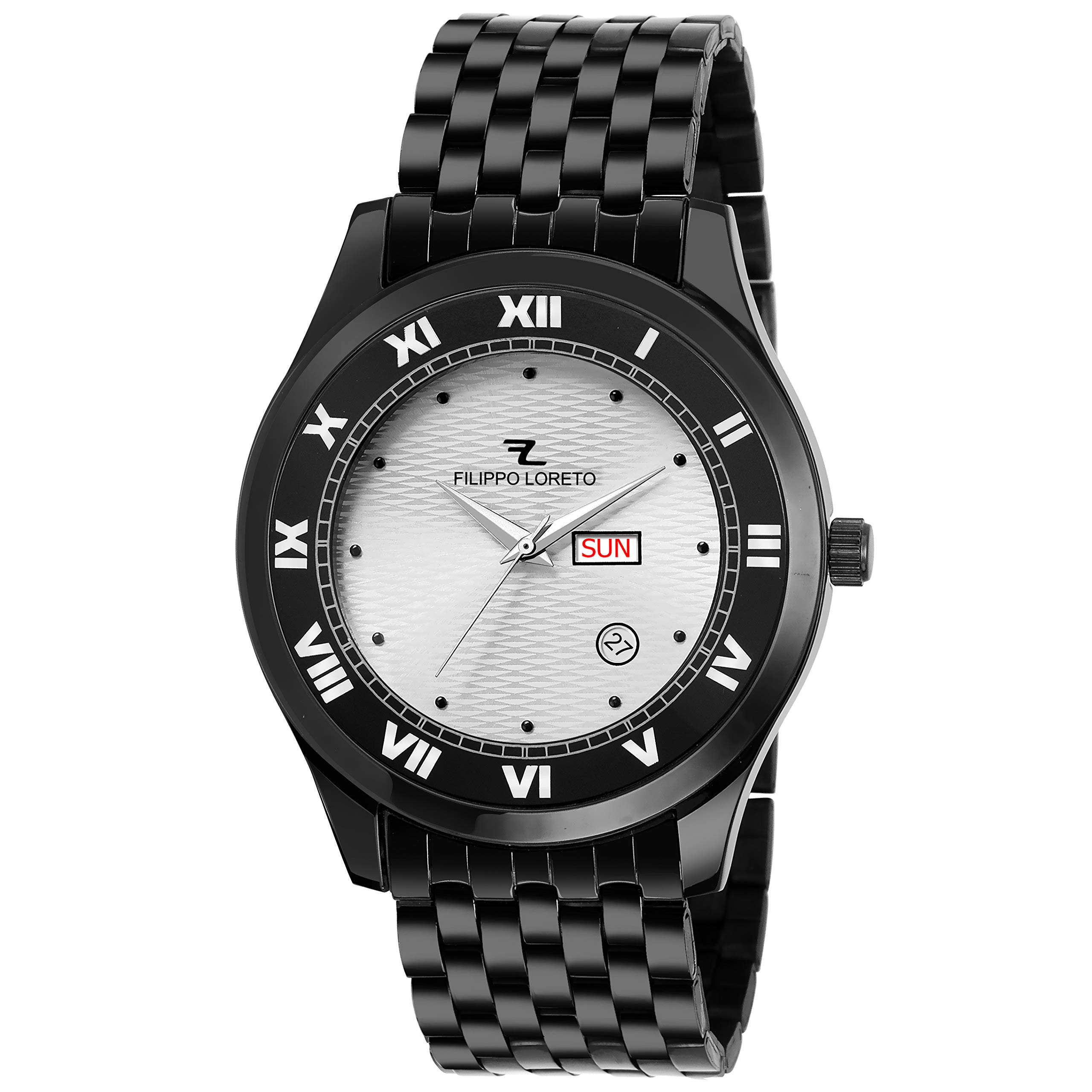 Filippo Loreto Analog White Dial Mens Watch-FLO-MEN-08 (B07MHC2KTX) Amazon Price History, Amazon Price Tracker