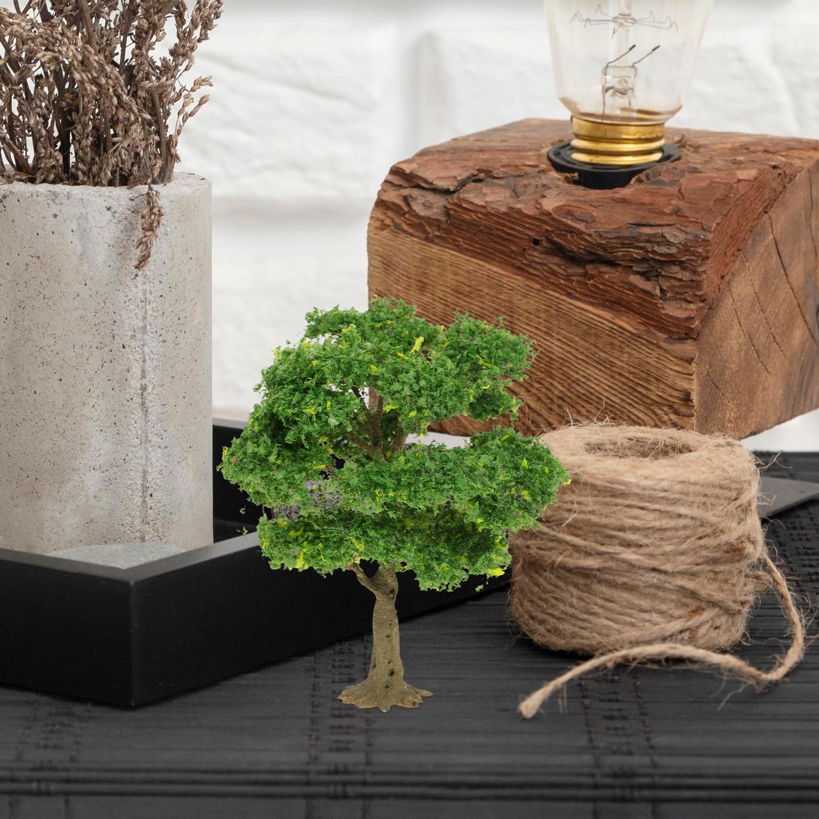 LALAFINA Arbre Modélisme en PVC Robuste pour Décor Miniature de Trains et Projets de Bricolage Accessoire pour Micro-Paysage et Diorama