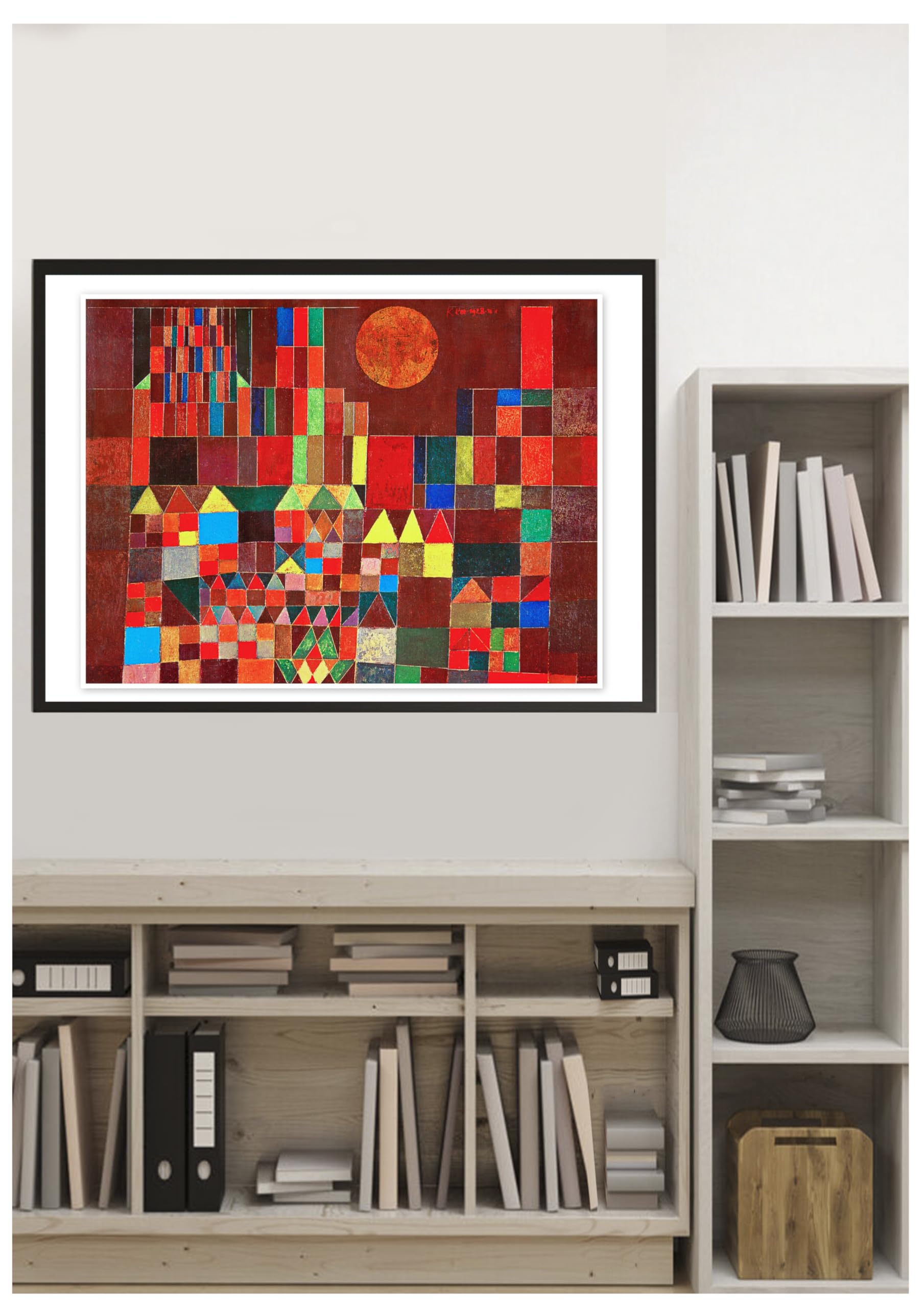Castle and Sun Paul Klee Vintage Retro Advertising Poster Home Decor Wall Art Living Room Print A4 No Frame Include