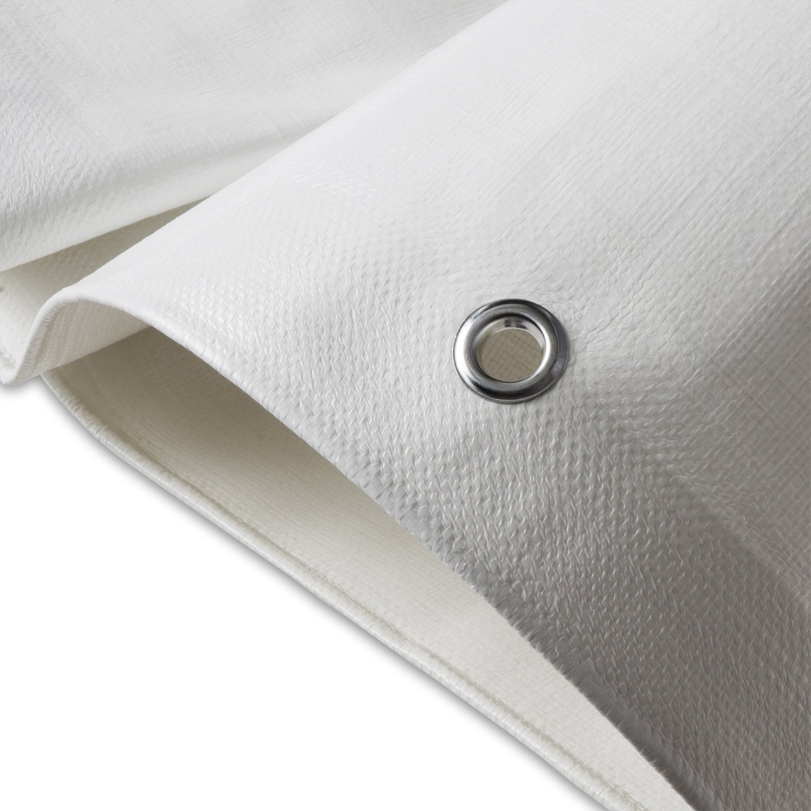 Casa Pura White Heavy Duty Tarpaulin - High Density Tarpaulin - Woven Polyethylene And Double Laminated | 100% Waterproof And Uv Protected - 3X4m, 140G/M²,