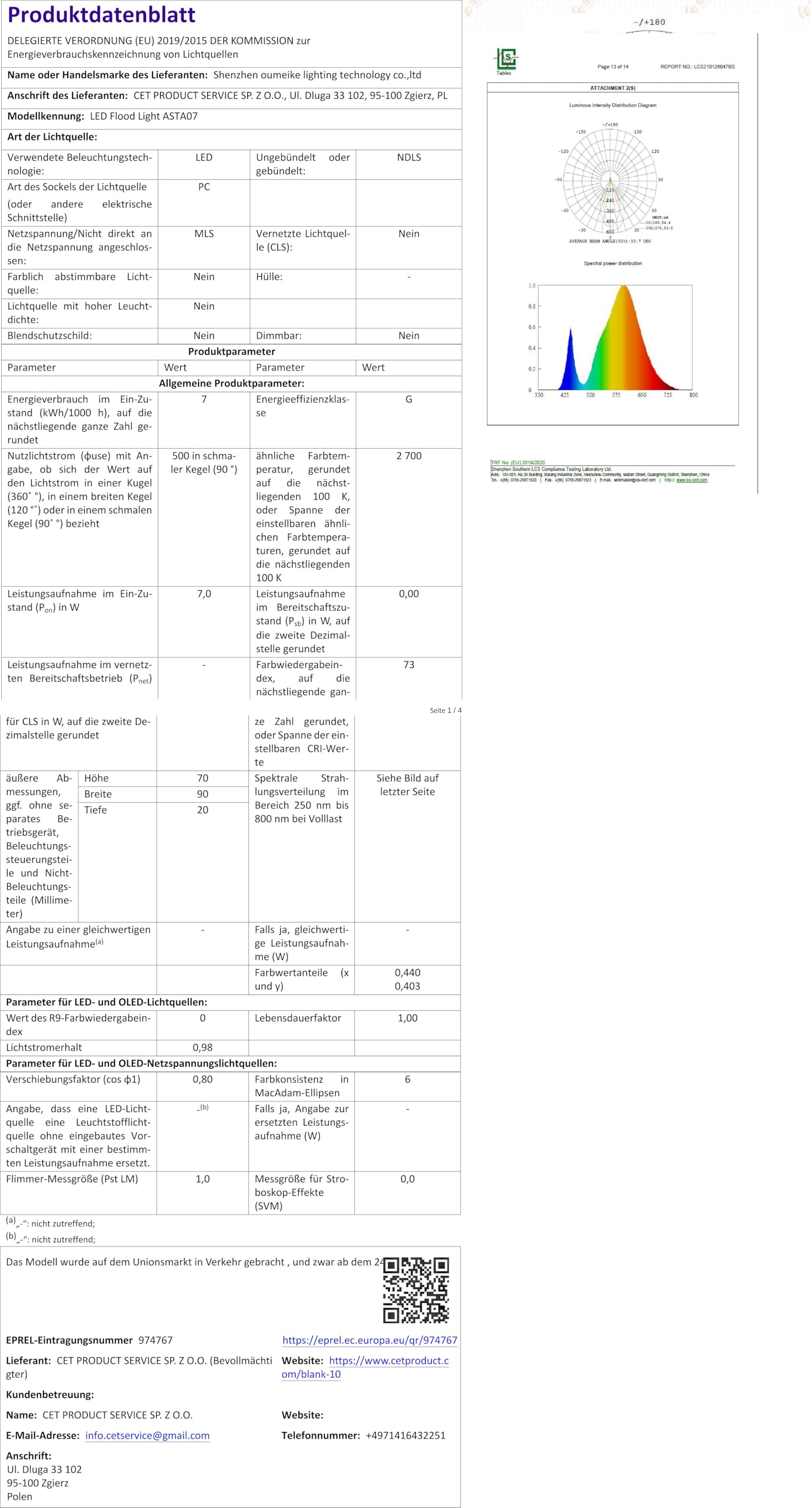 Gartenleuchte warmweiß, 3,5 Watt, 5m Kabel, 12V Niederspannung, IP68 wasserdicht, inkl. Erdspieß, Gartenstrahler LED | Gartenbeleuchtung | Gartenlampen für draußen | Gartenlampe | LED Lampen Garten