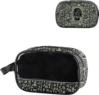 CMNIM Witch Stuff Witchy Clear Makeup Bag With Zipper Handle Witchcraft Theme Gifts Wiccan Merch Witch Tarot Bag for Women (The Witch C Makeup Bag)