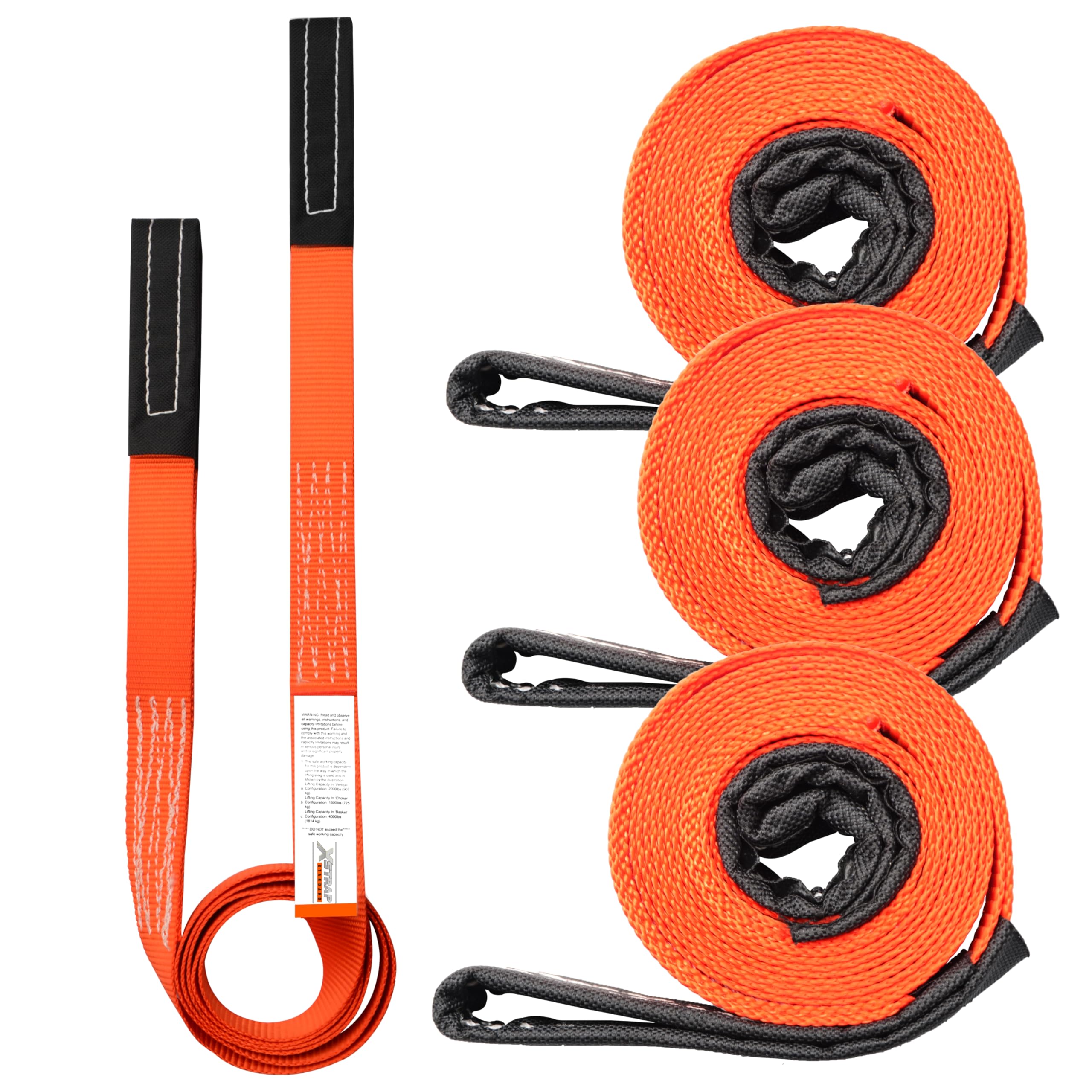 XSTRAP Lifting Slings - 4 Pack 1" x 6.5ft -9 XSTRAP Lifting Slings - 4 Pack 1" x 6.5ft -9