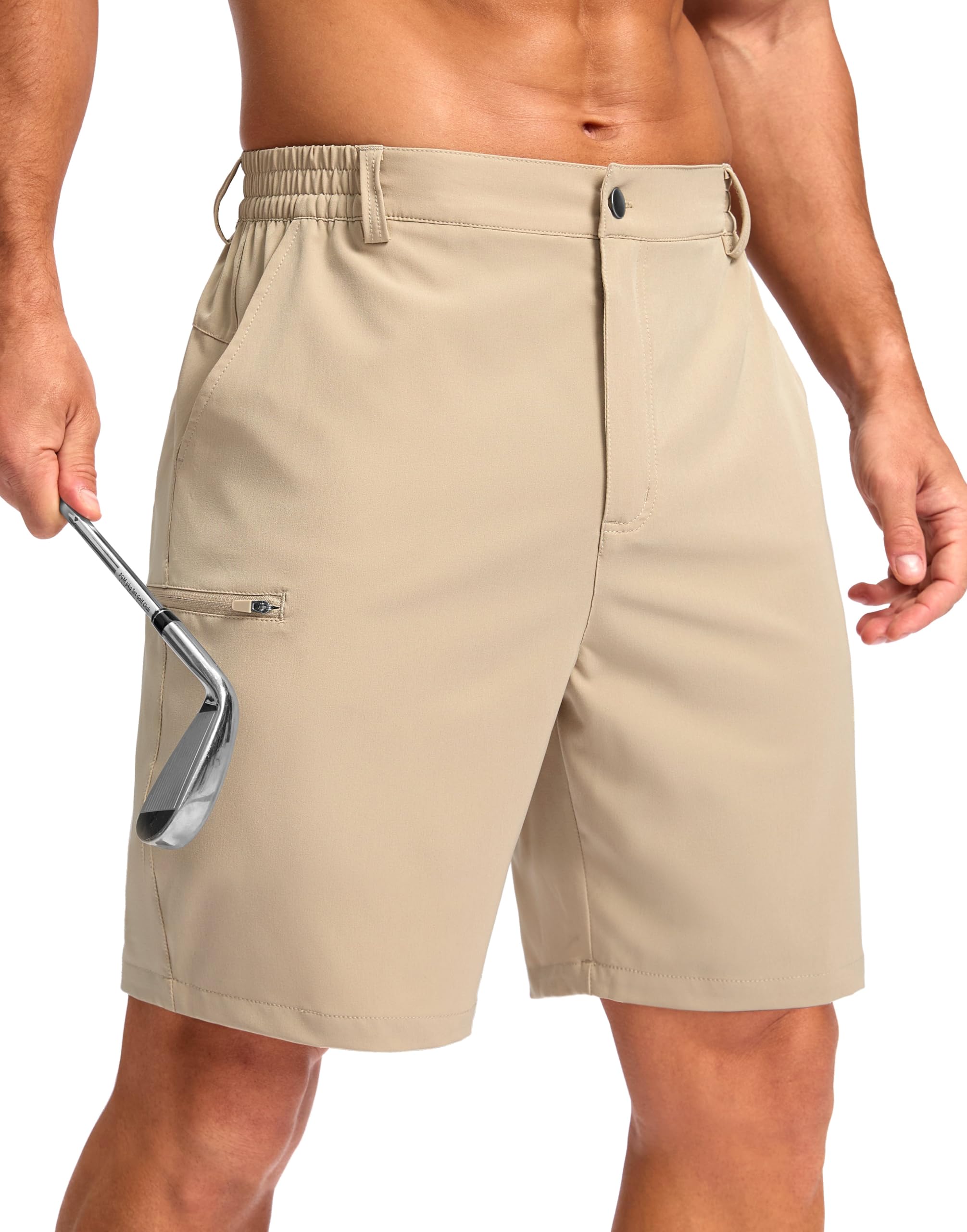 G Gradual Men's Casual Shorts 7"/ 9"/ 5" Lightweight 4 Pockets Stretch Quick-Dry Summer Shorts for Golf Work Hiking Trips