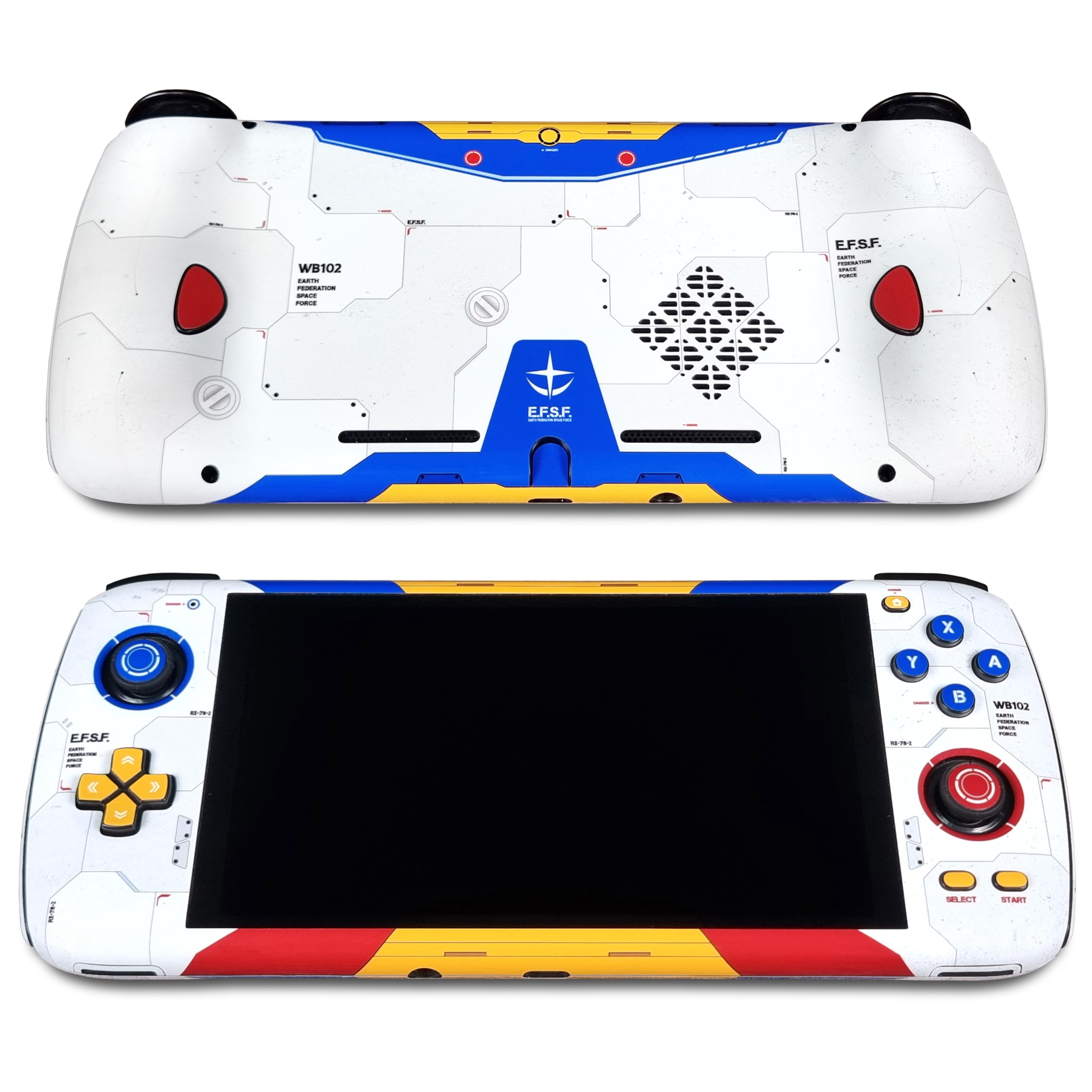 POP SKIN Ayn Odin 1st Pro/Lite Matte , Gundam Theme, Full Wrapping Vinyl for Odin Pro/Lite (Designed )