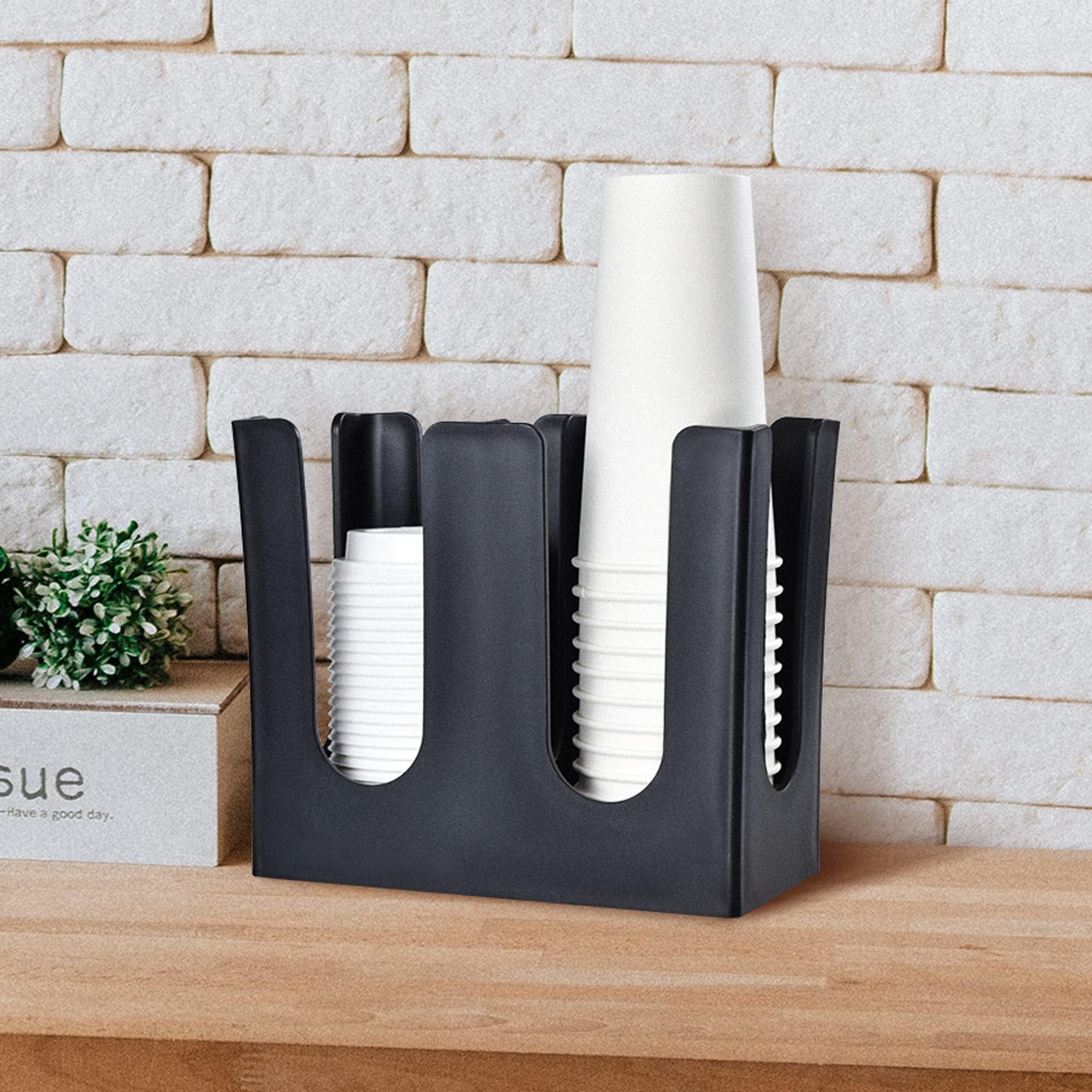 Porte-gobelet en papier à 2 compartiments pour tasses et couvercles