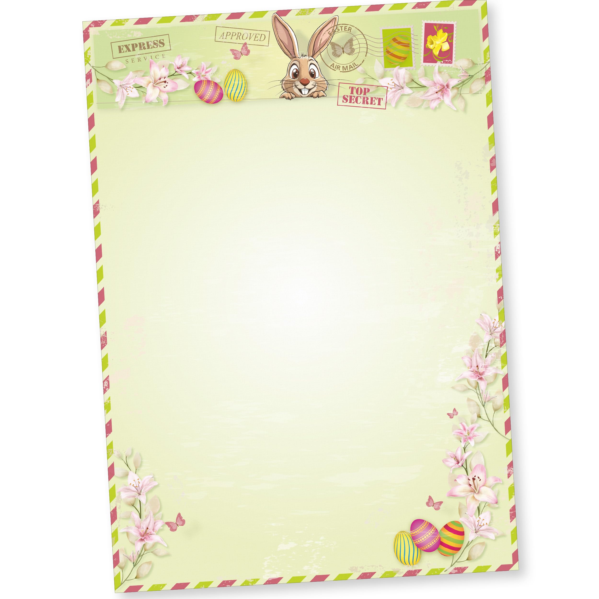 Air Mail 500 Blatt Briefpapier Ostern A4, Osternbriefpapier geschäftlich