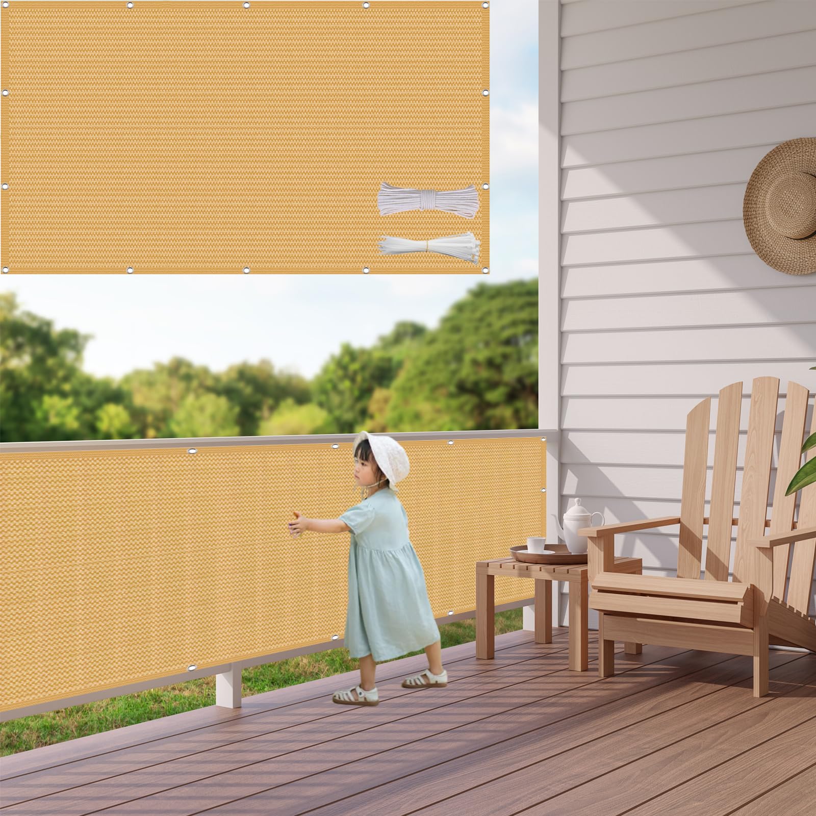 Écran Paravent Extérieur Anti-Vent et Brise-Vue de Jardin 50 x 1000 cm HDPE