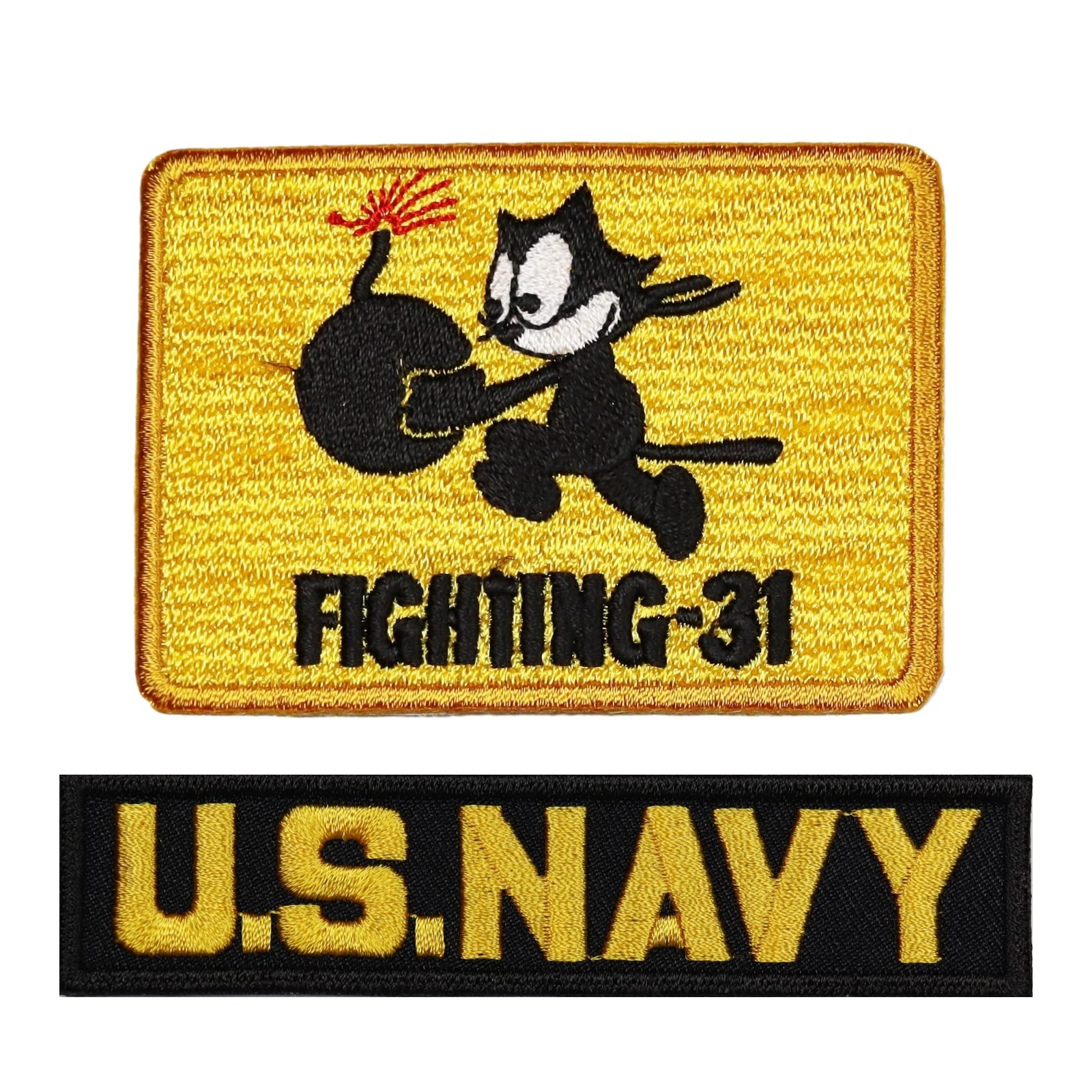 Amazon | アイロン接着 ワッペン ミリタリー パッチ NAVY 米海軍