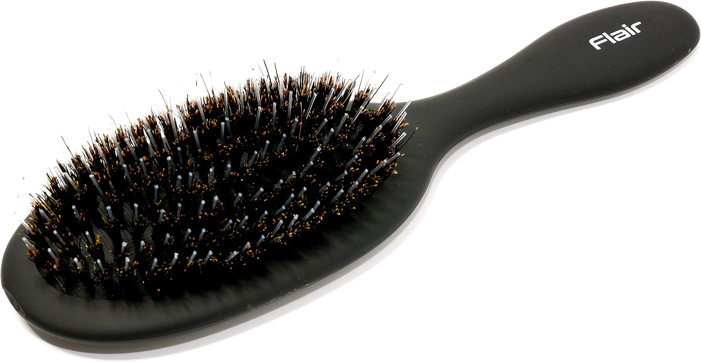 Medium Bristle/Nylon Boar Hair Brush with Soft Touch Handle