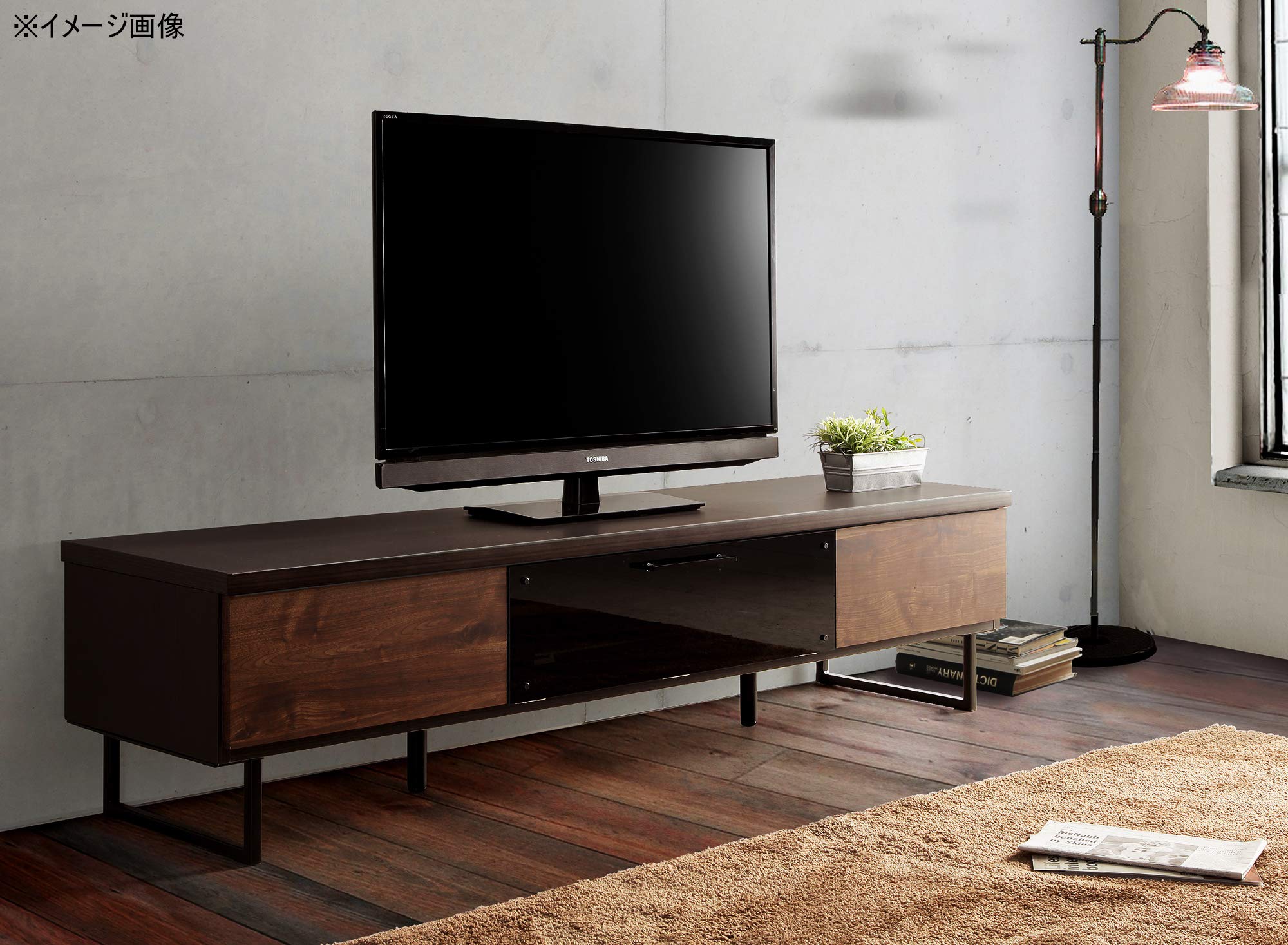 Amazon｜関家具(Sekikagu) テレビ台 ブラウン 幅175×奥行45×高さ42cm